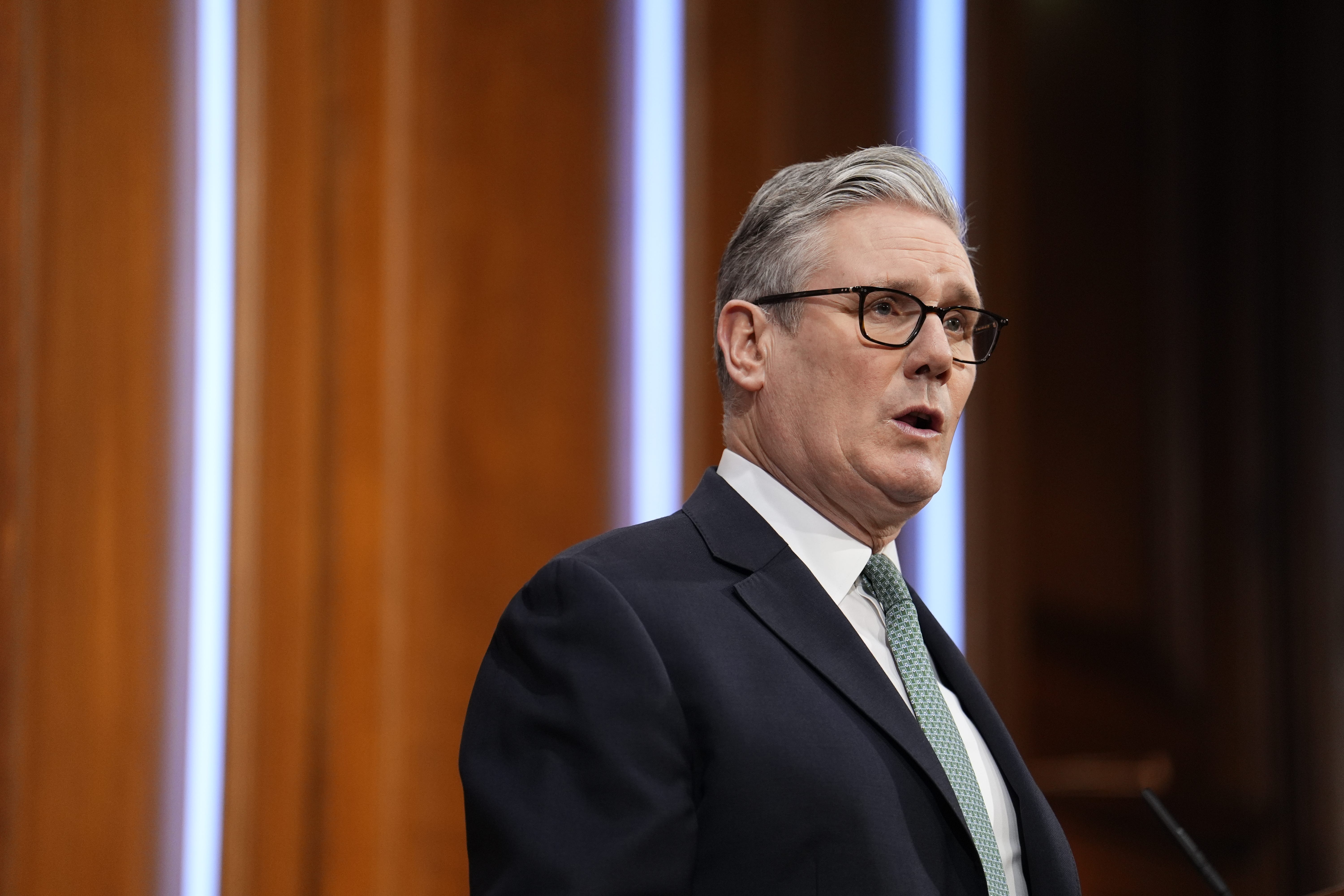 Sir Keir Starmer said he would not ‘yield’ in his position on Greenland (PA)