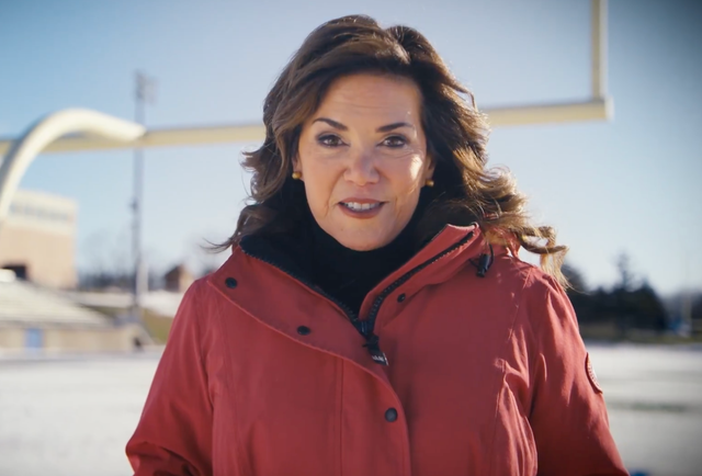 <p>Former NFL reporter Michele Tafoya announces her run for the Senate in Minnesota on Wedensdat January 21, 2026</p>
