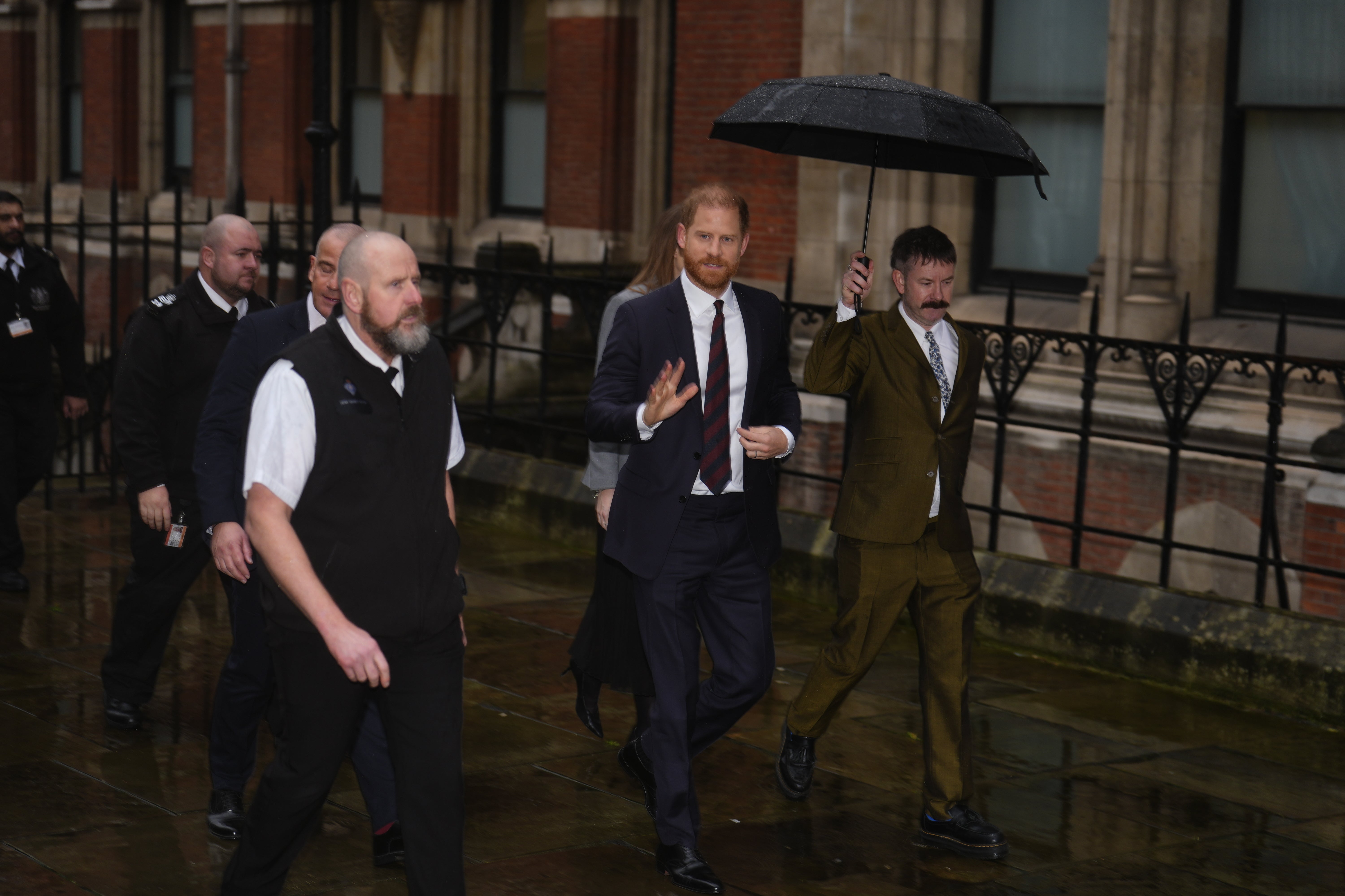 The Duke of Sussex gave evidence at the Royal Courts of Justice (Jordan Pettitt/PA)