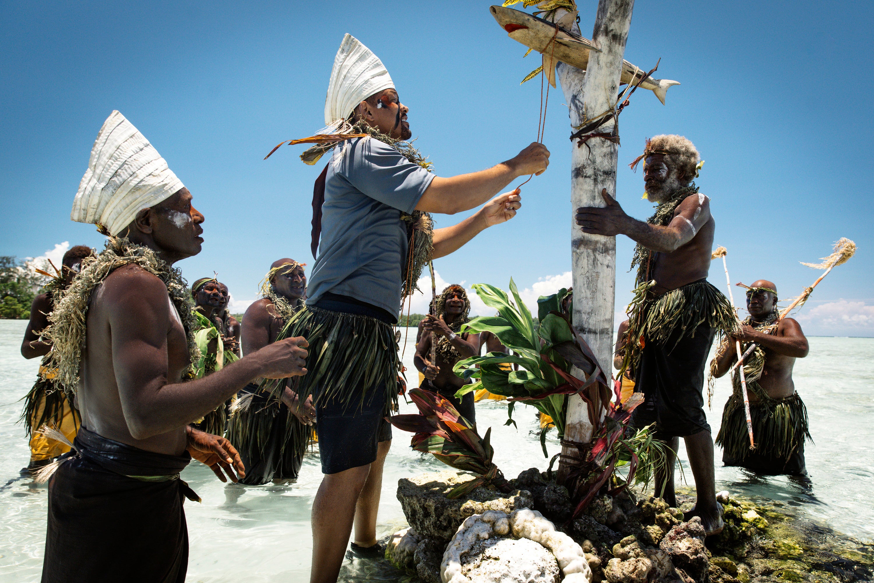 Will Smith takes part in an ancient ceremony for an old reef area that is closed until the fish return