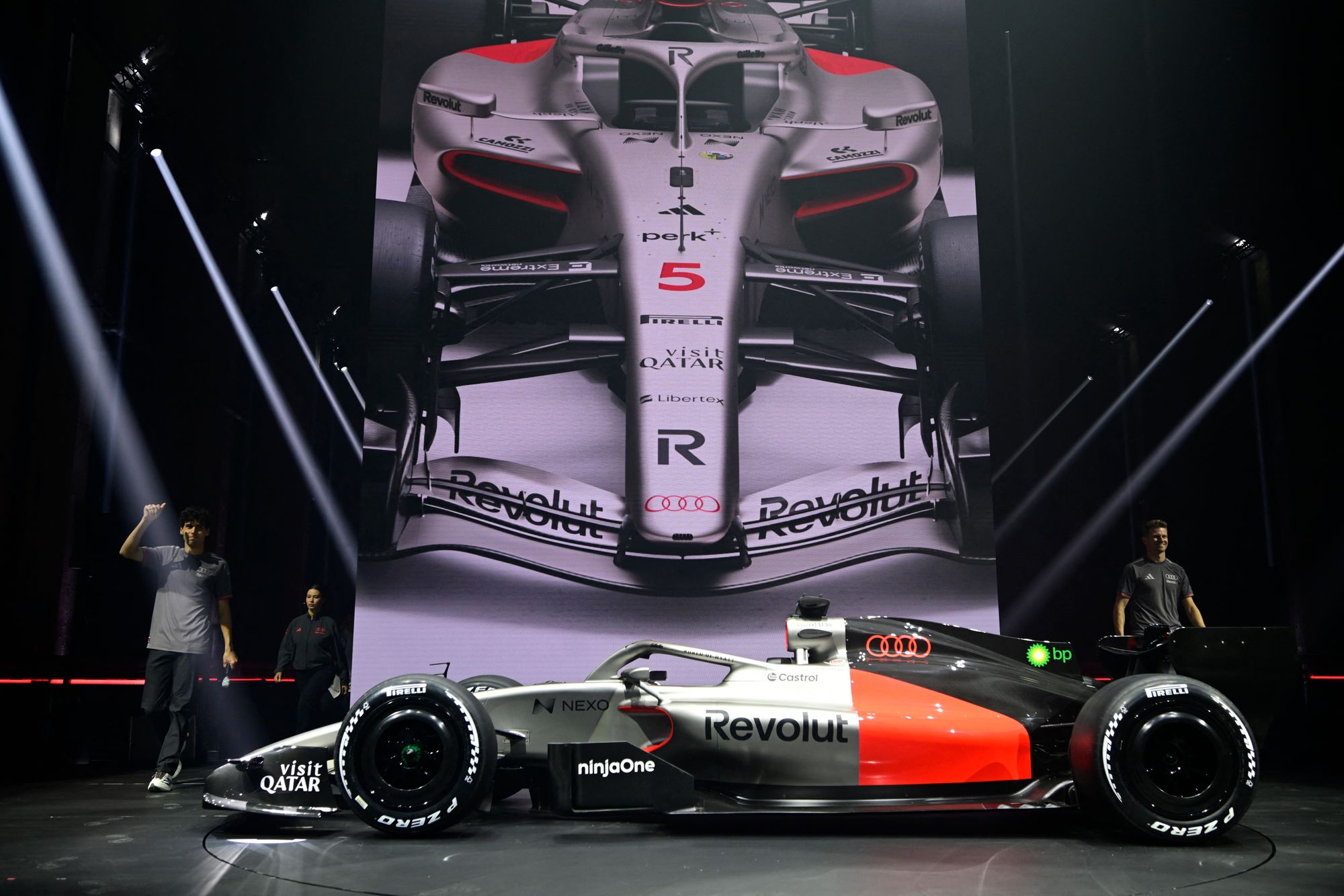Audi unveiled their debut car livery on Tuesday