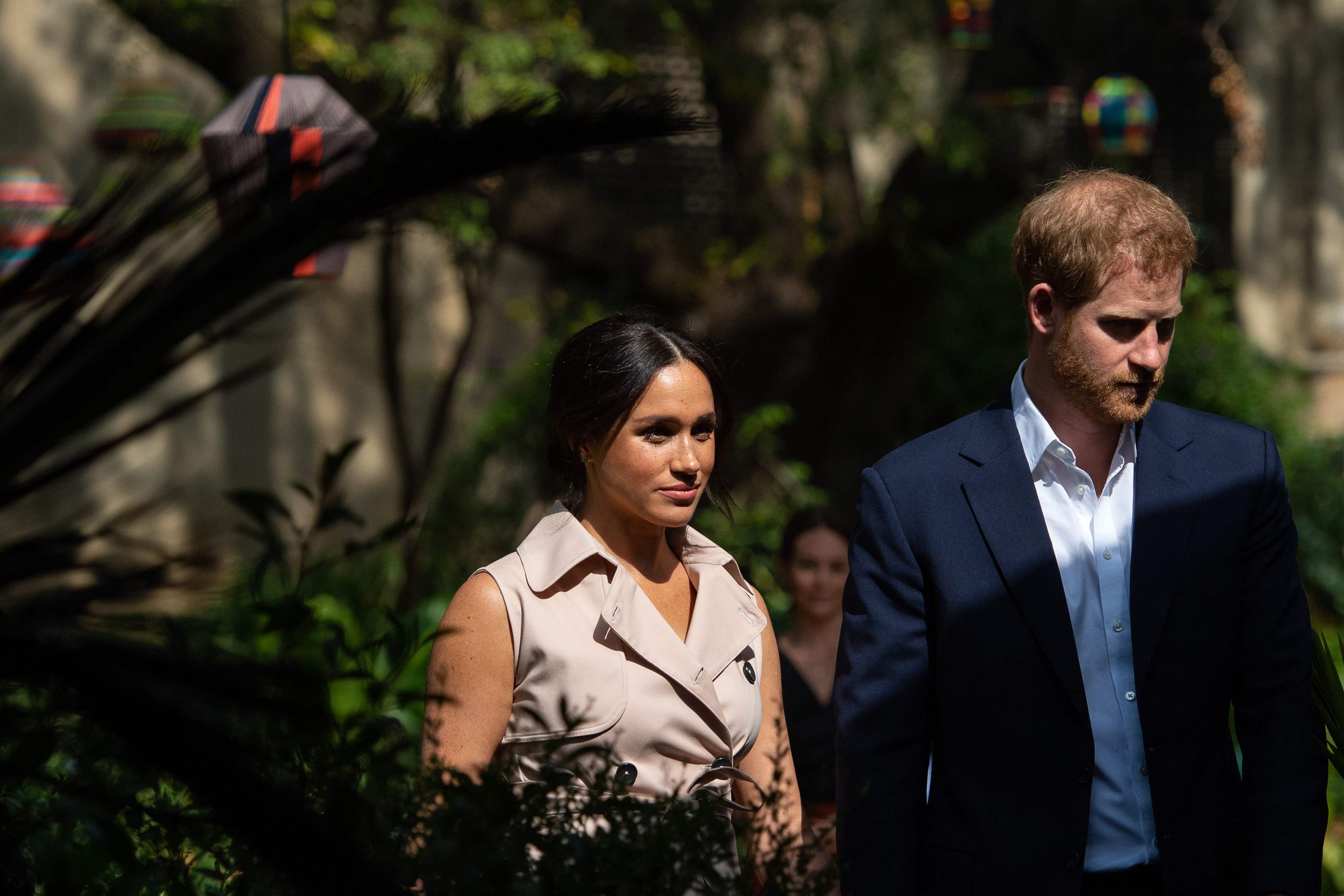 The Duke and Duchess of Sussex on a royal tour of South Africa in 2019