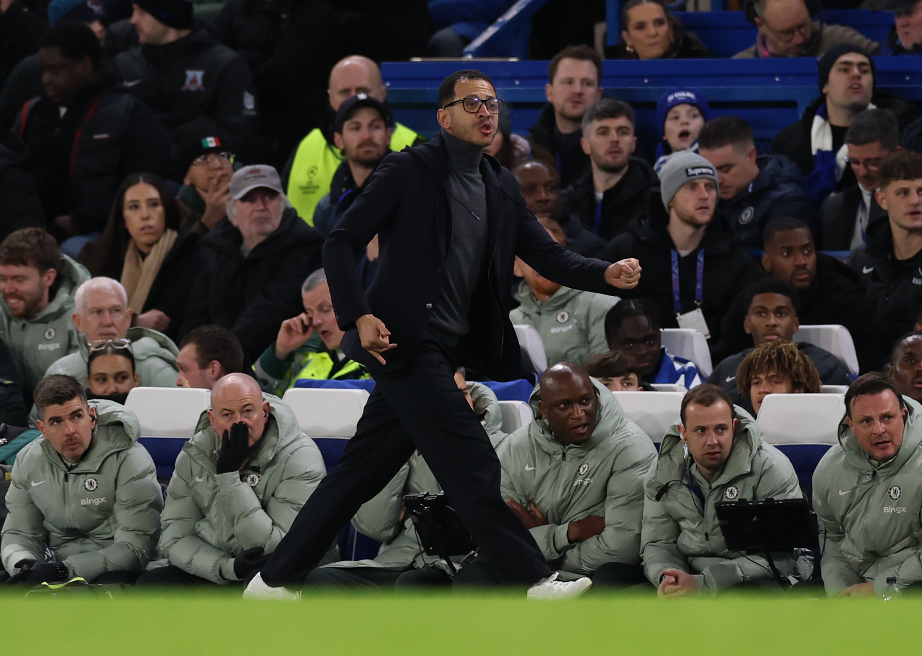 Liam Rosenior was taking charge of his first Champions League match