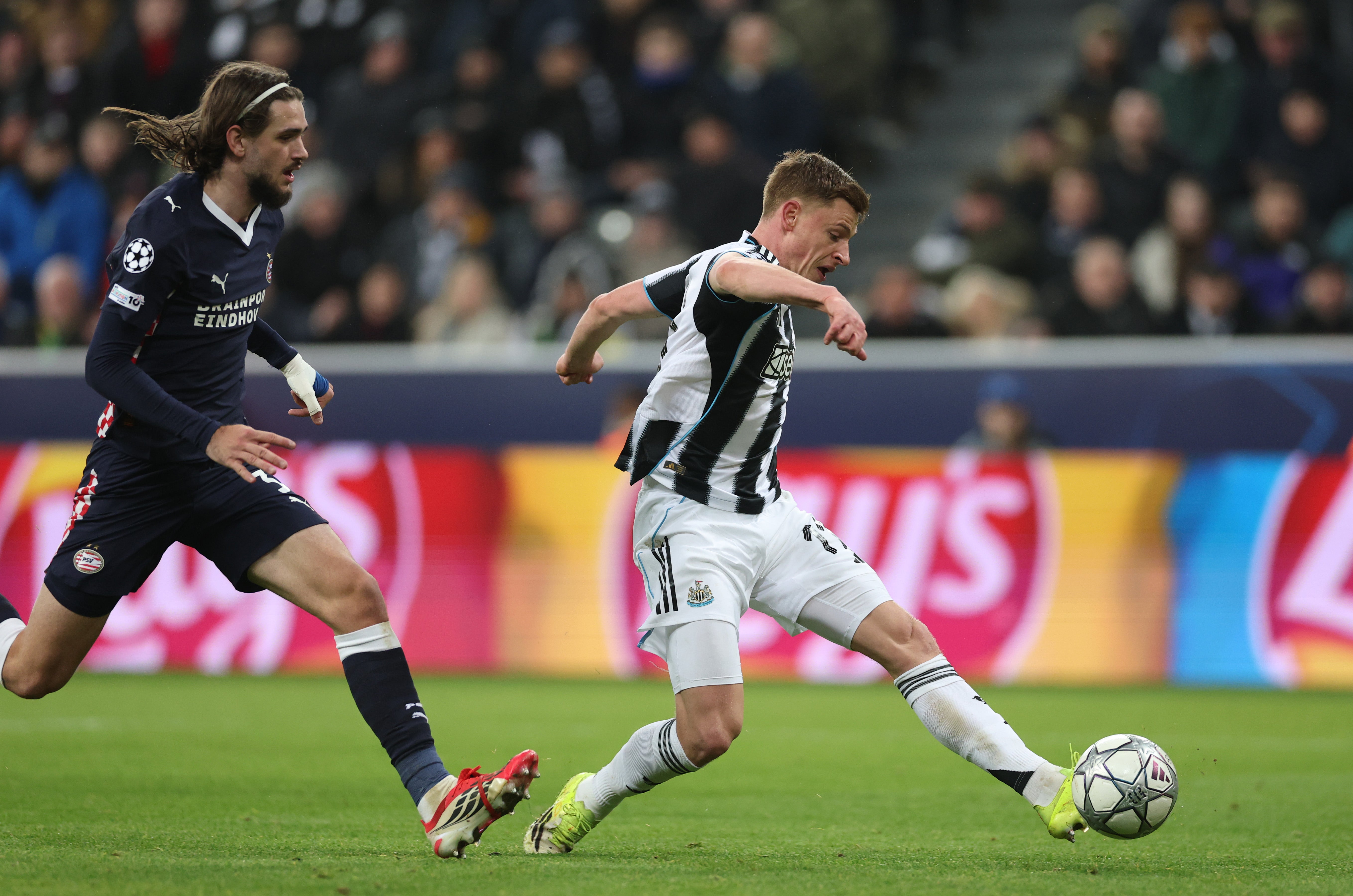 Harvey Barnes slotted home Newcastle's third goal