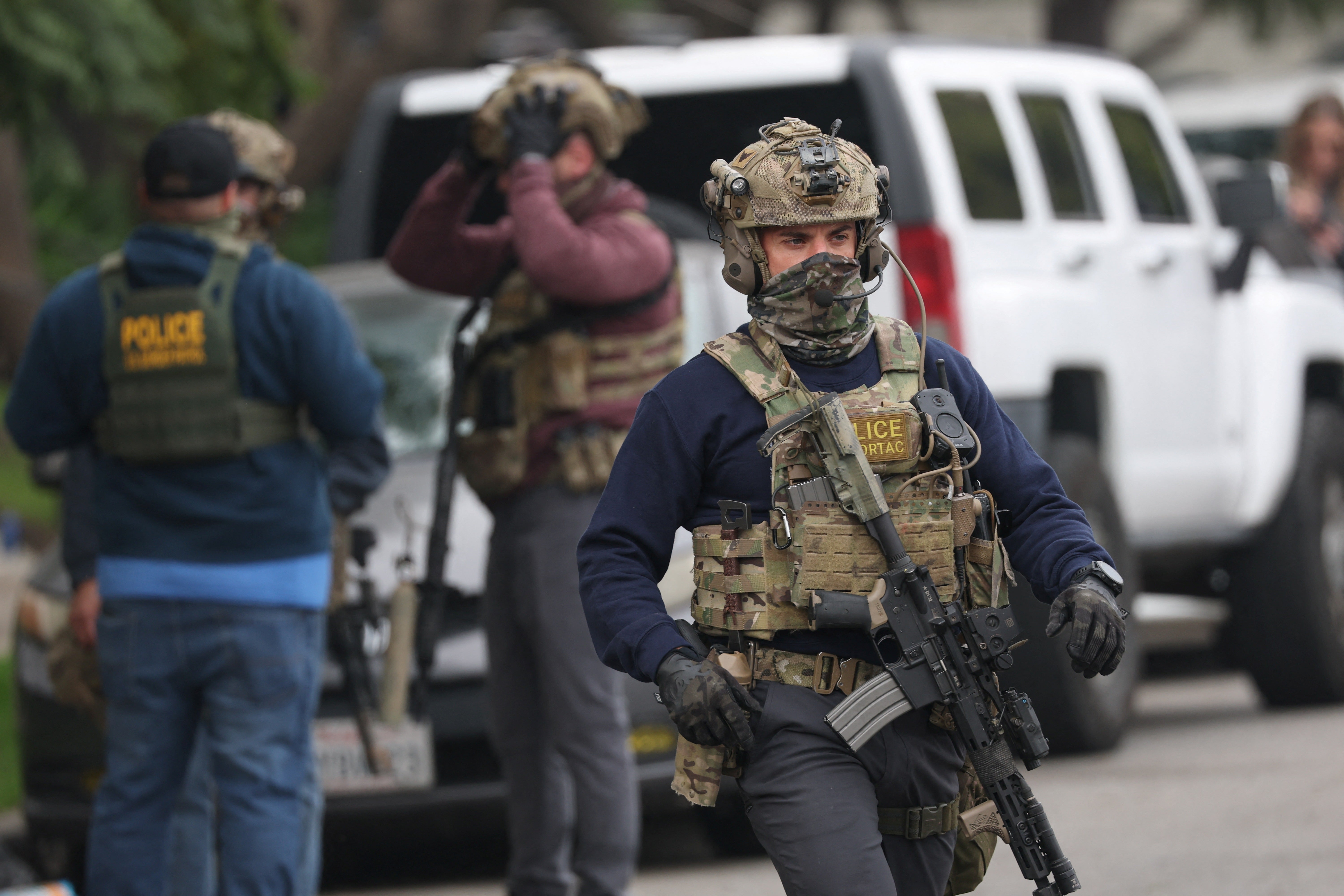 The shooting occurred when an undocumented immigrant was attempting to evade arrest, according to the Trump administration