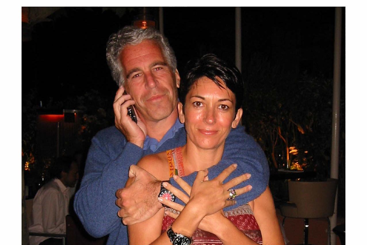 Ghislaine Maxwell with Jeffrey Epstein (US Department of Justice/PA)
