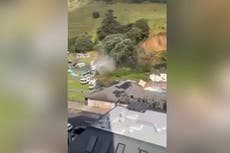 Shocking moment landslide tears down New Zealand’s Mount Maunganui