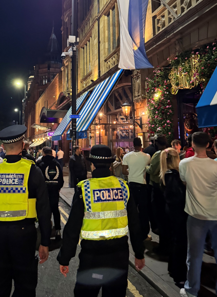 Greater Manchester Police said it would consider civil action over the 'Manchester nightlife' videos