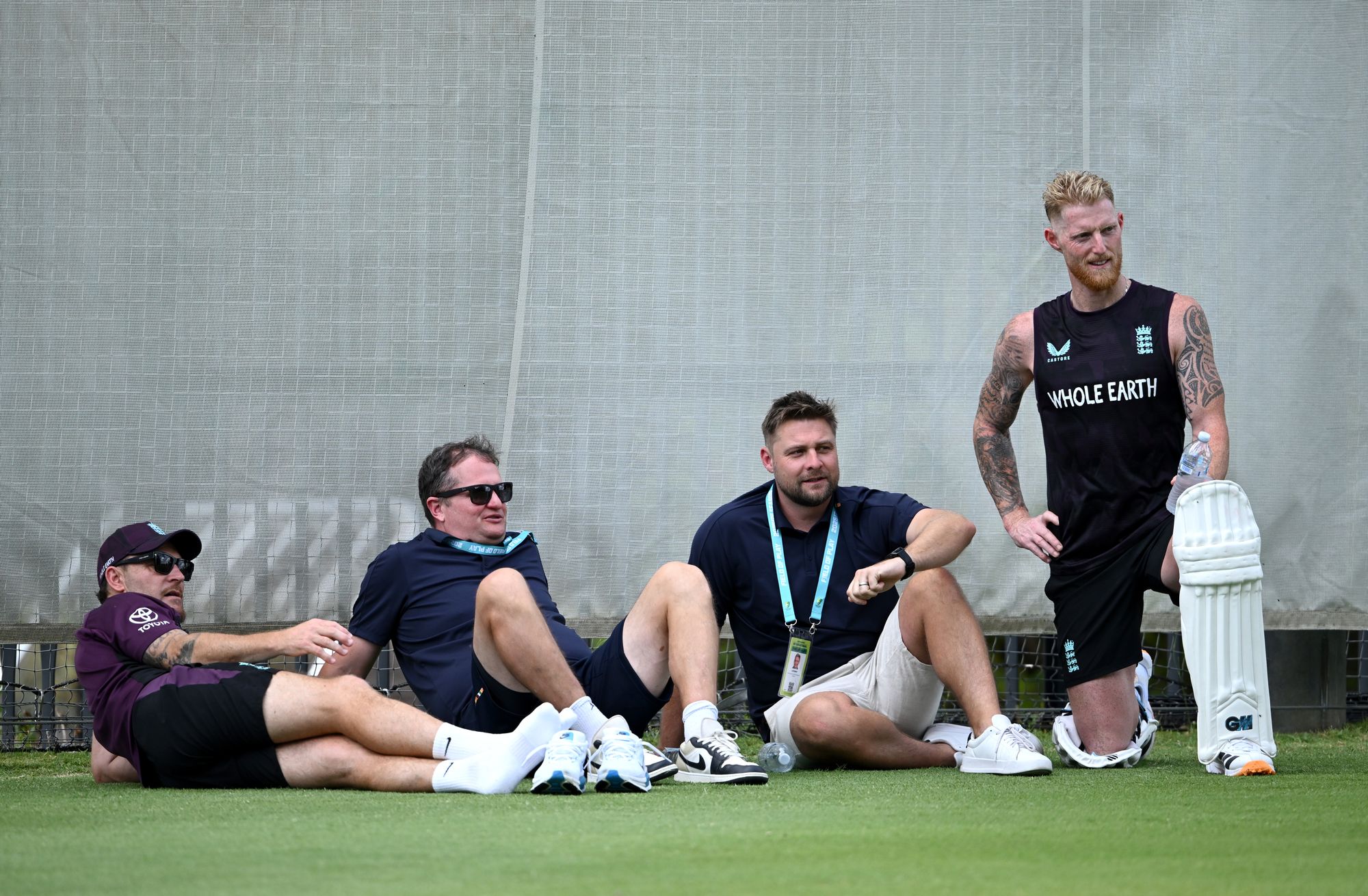 Luke Wright (second from right) has stepped down from his role as national team selector