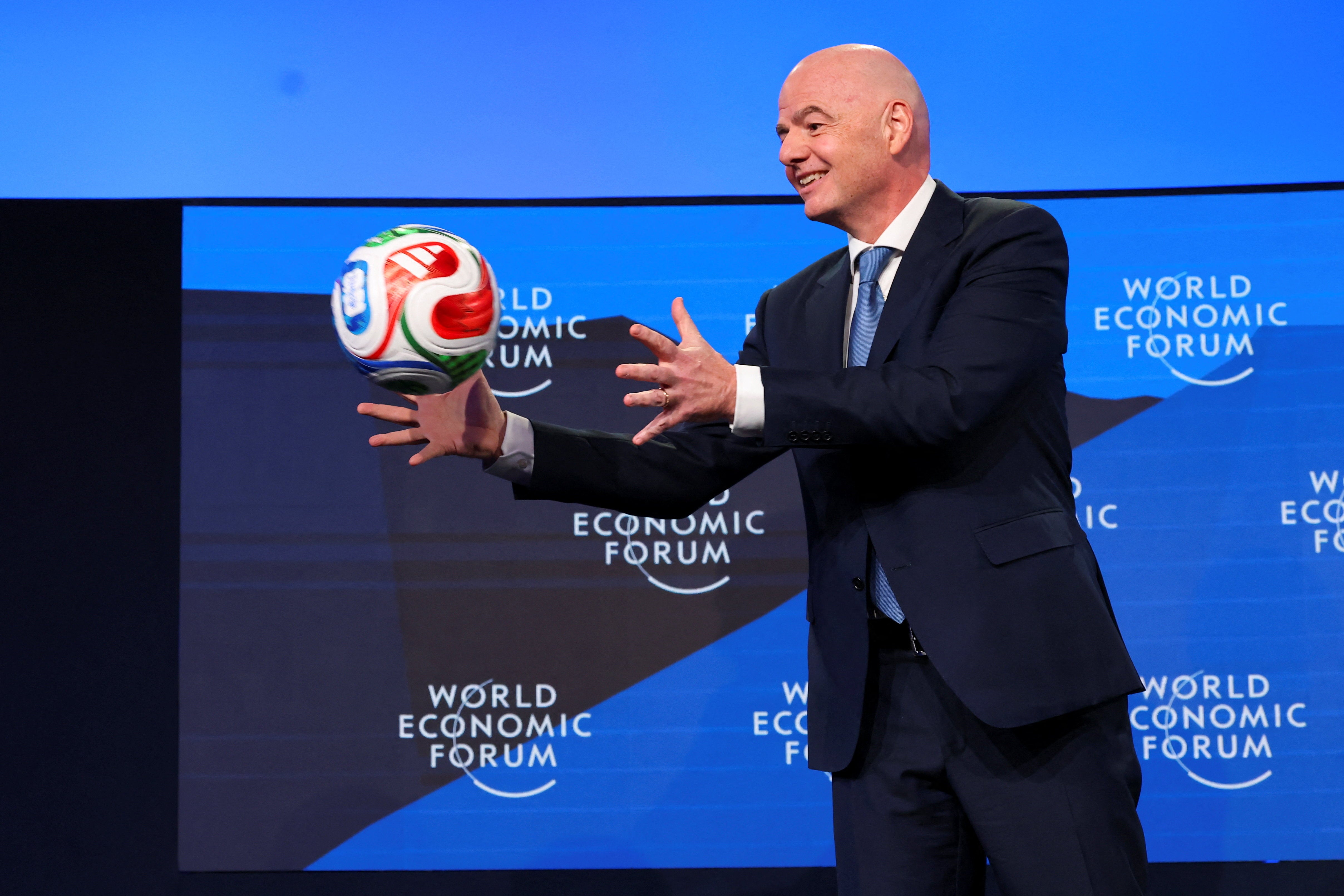 Infantino said no Brit was arrested during the last World Cup ‘for the first time in history’