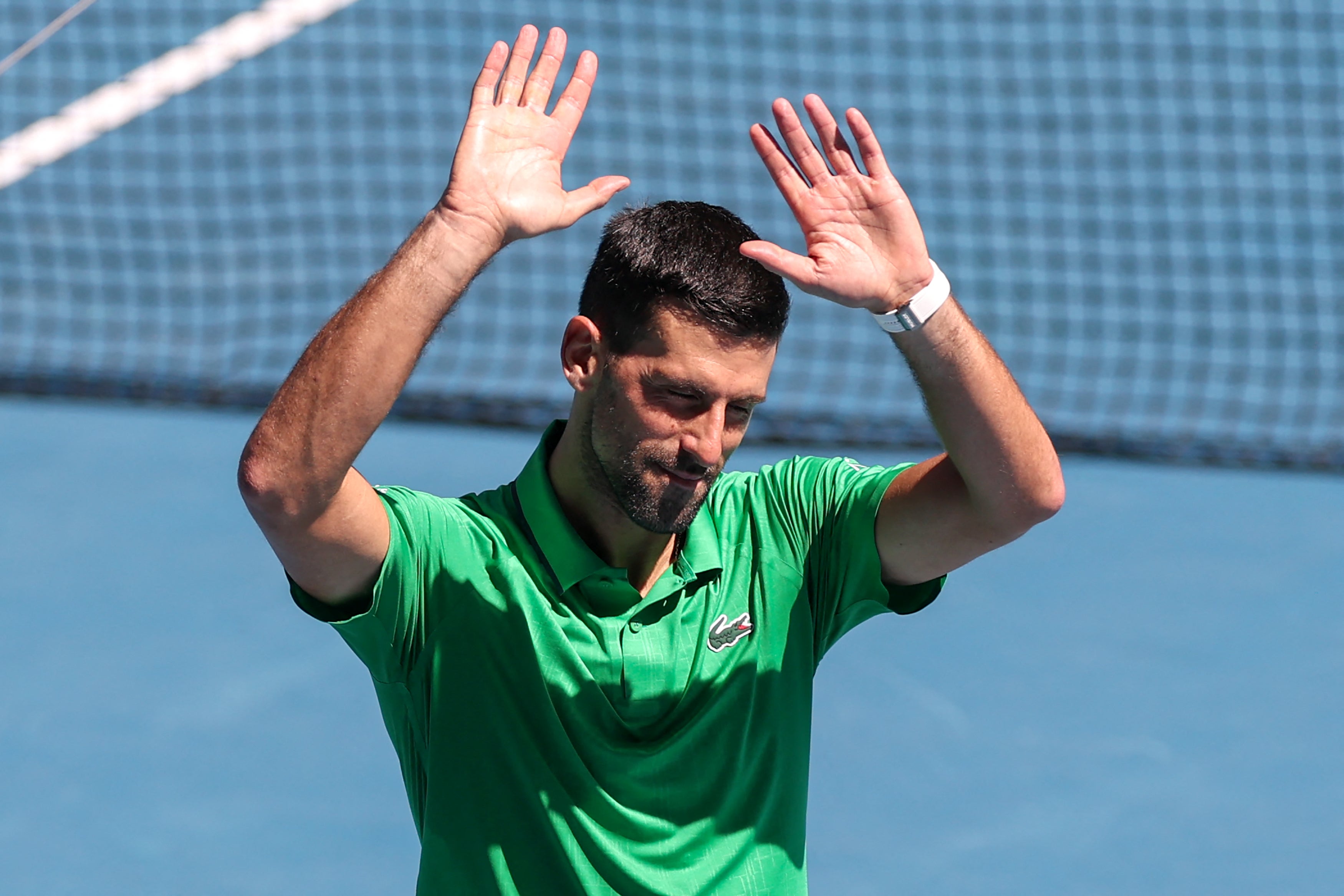 Novak Djokovic cruised through against Francesco Maestrelli