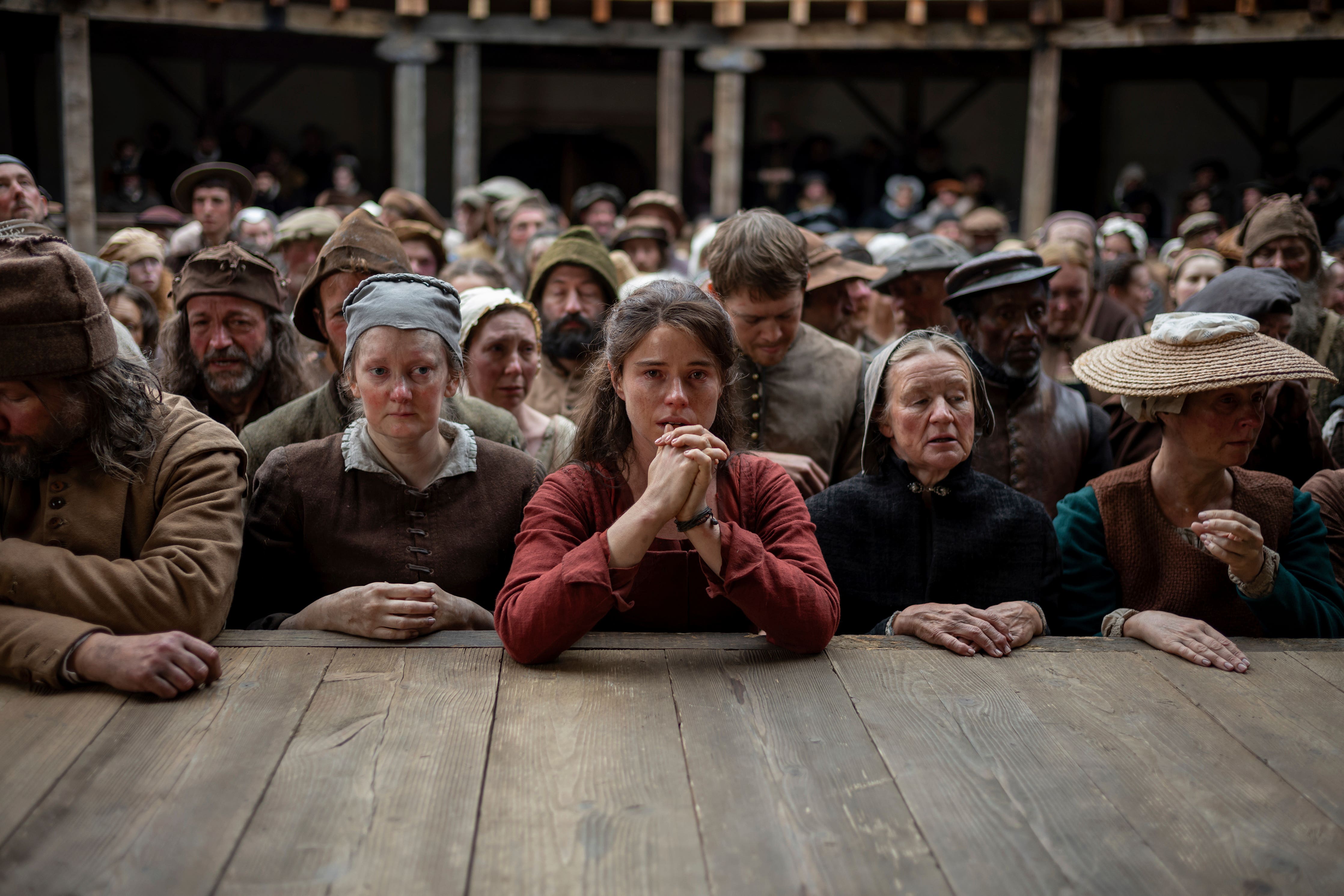 Jessie Buckley is in the running for an Oscar for her role as Shakespeare’s wife in Hamnet (Agata Grzybowska/Focus Features/AP)