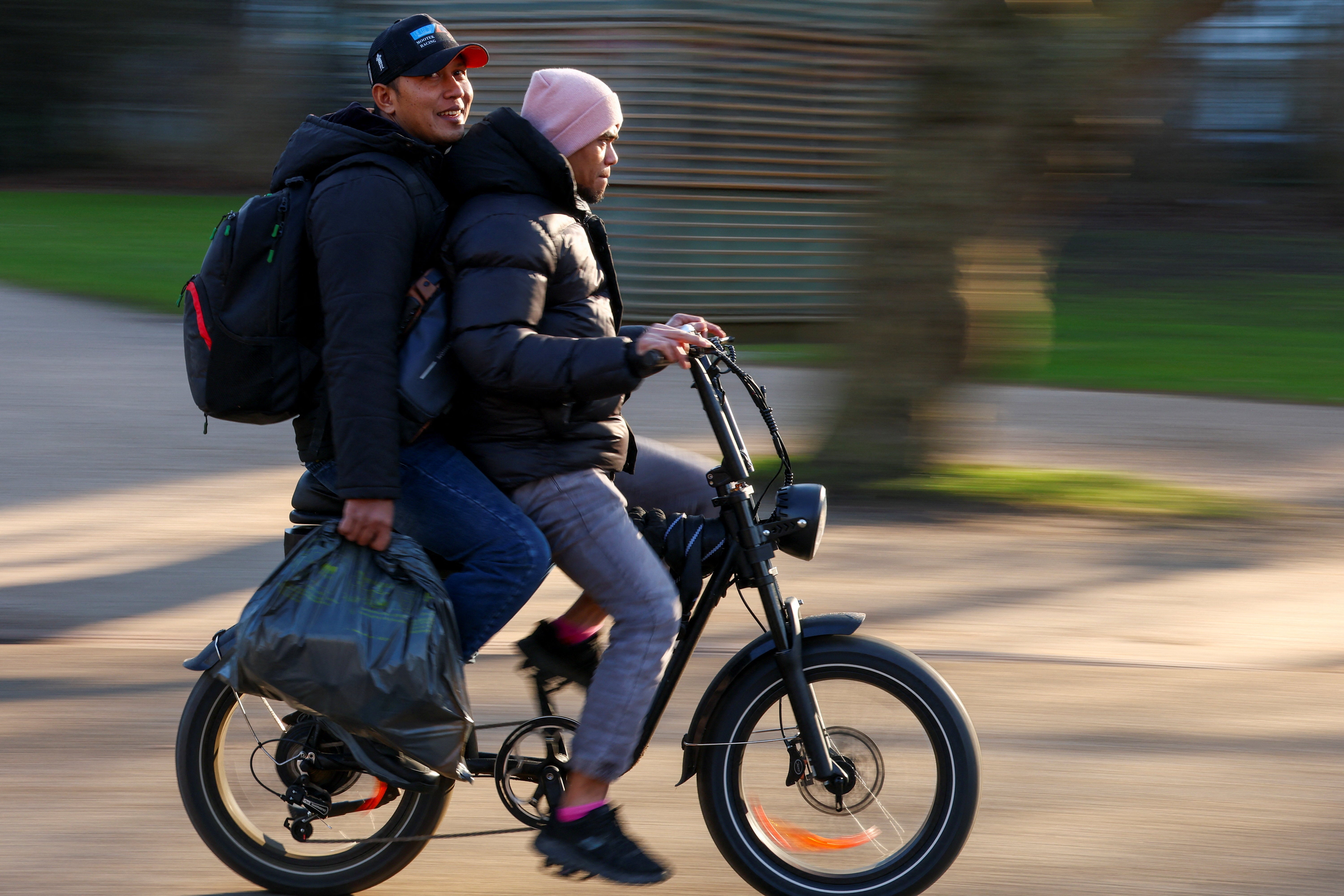 The fatbikes - which stand out from regular electric bicycles with their thick tires, large batteries and heavy frames - are particularly popular among young riders and delivery drivers