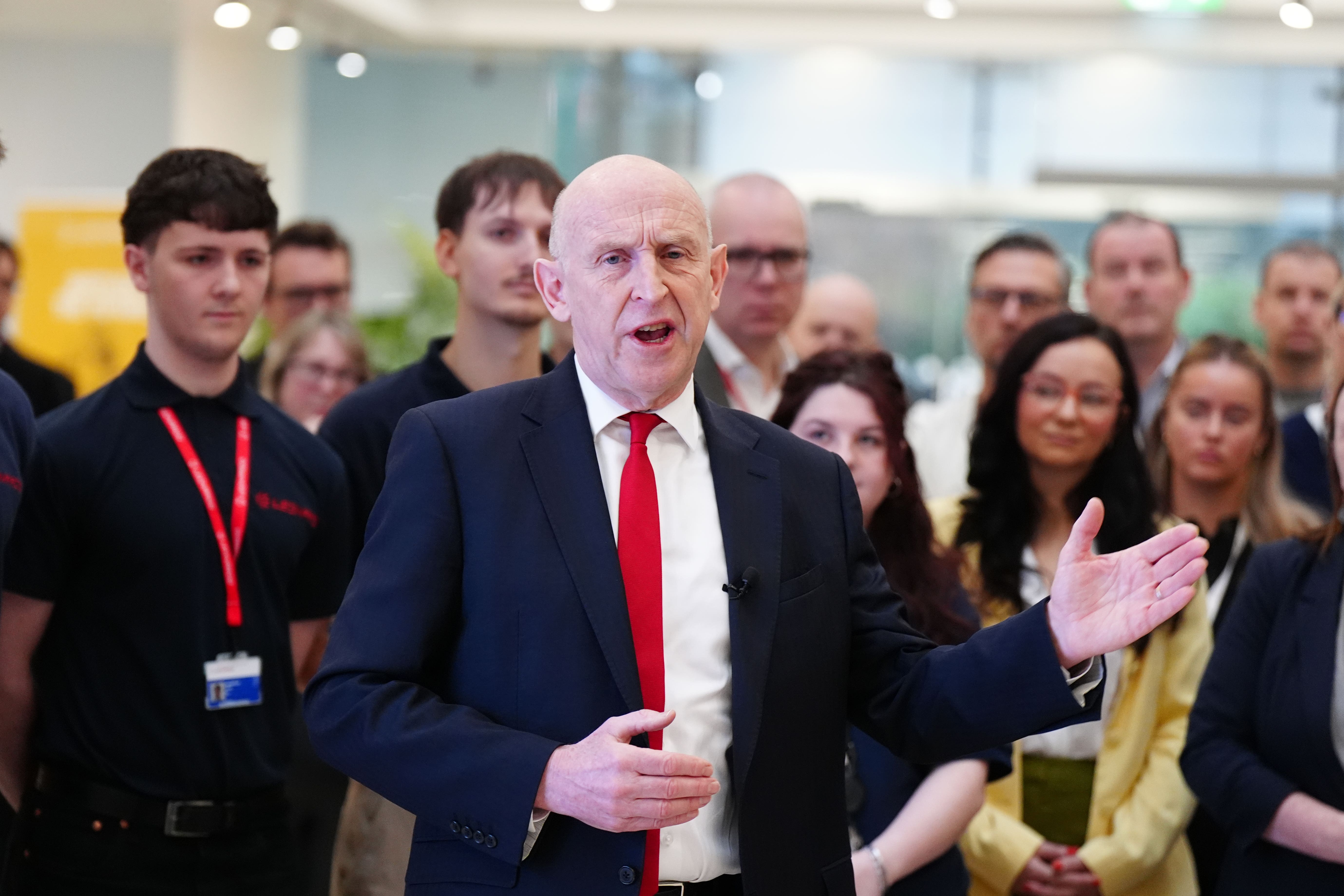 Defence Secretary John Healey made the announcement during a visit to an aerospace firm in Edinburgh (Jane Barlow/PA)