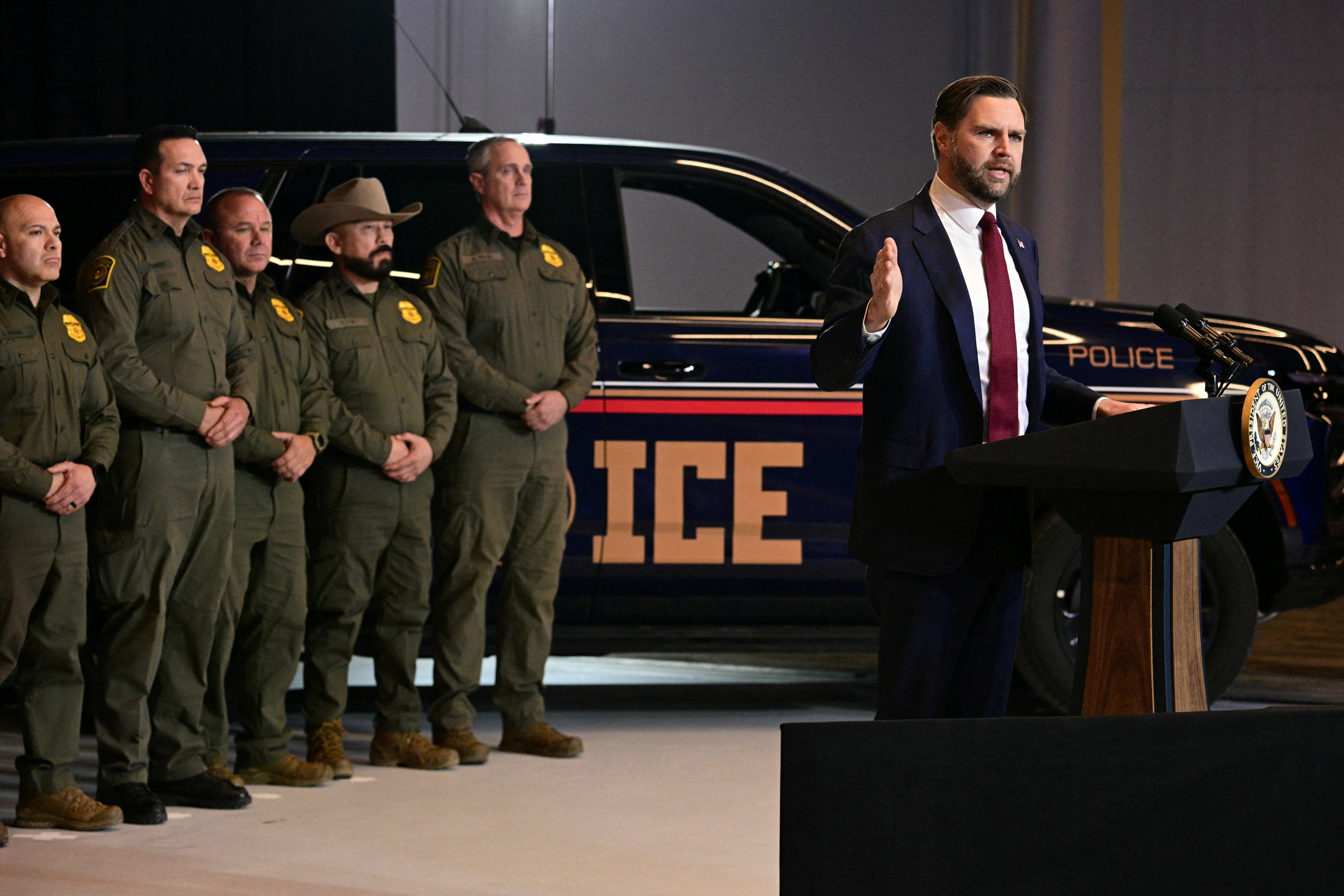 Vice President JD Vance speaks in Minneapolis