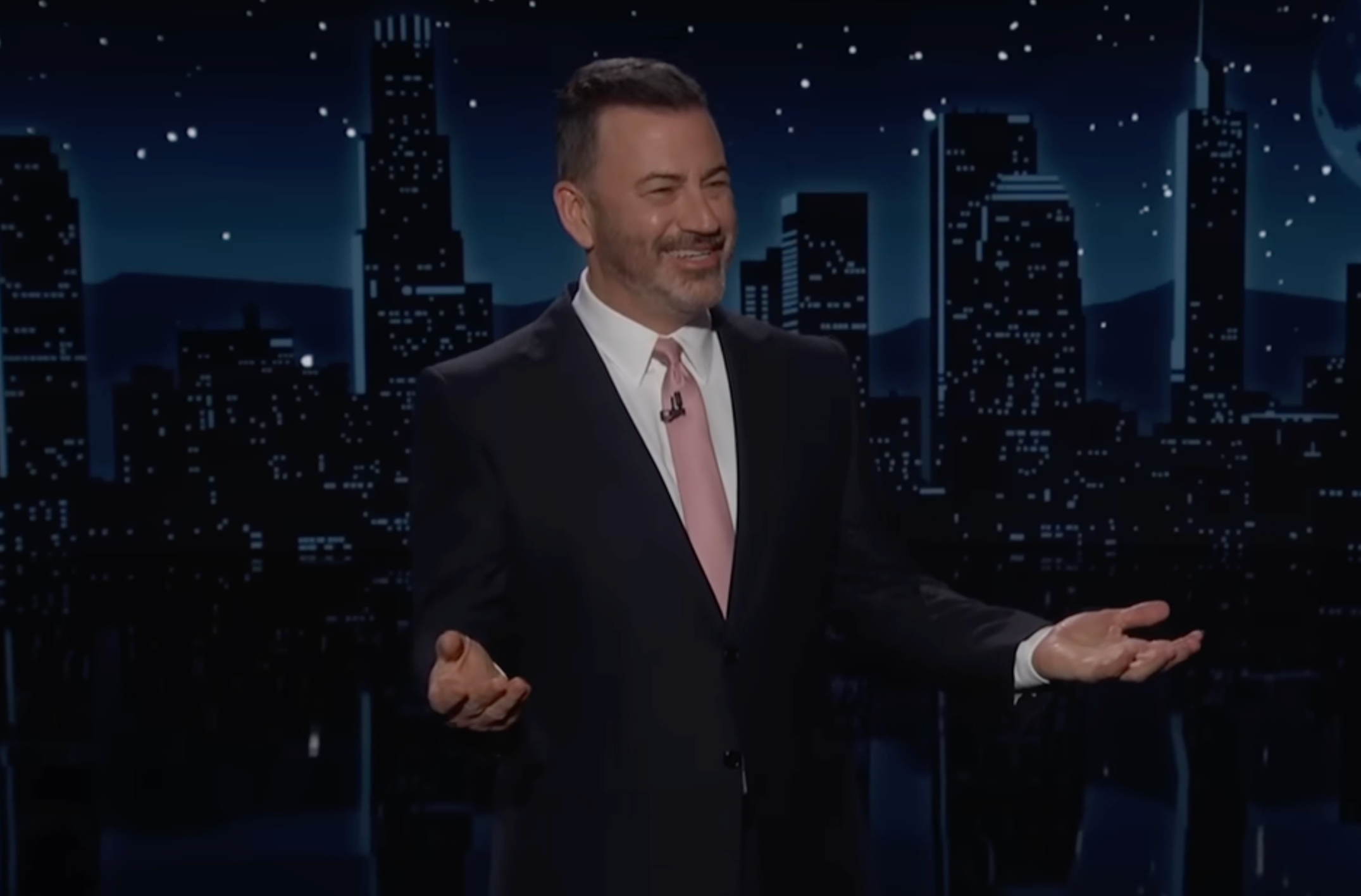 Jimmy Kimmel said that Donald Trump was talking 'Donsense' at Davos