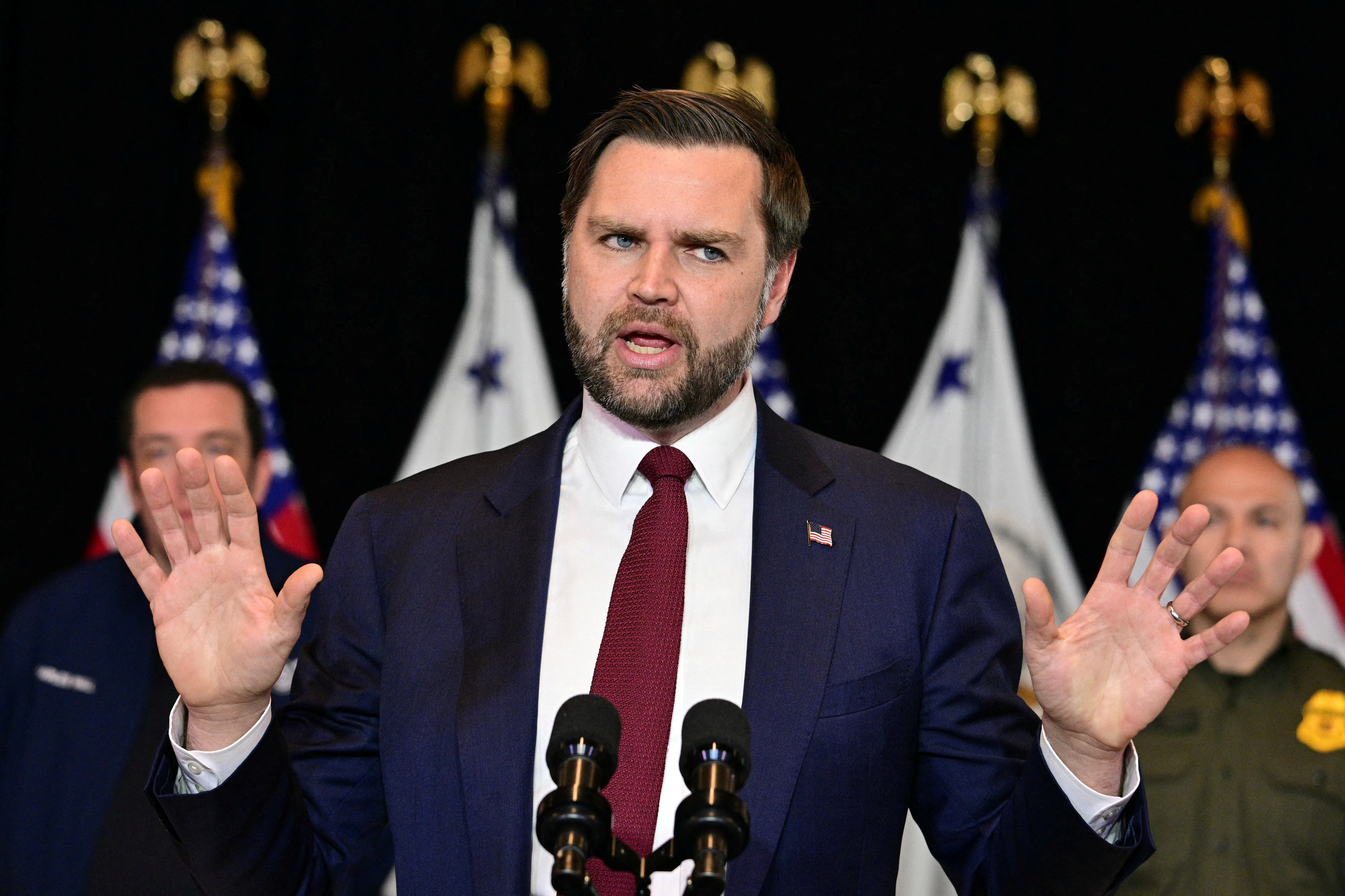 JD Vance said local leaders in Minneapolis were trying to cause chaos to “have moments like yesterday,” referring to a federal agent shooting and killing Alex Pretti in Minneapolis