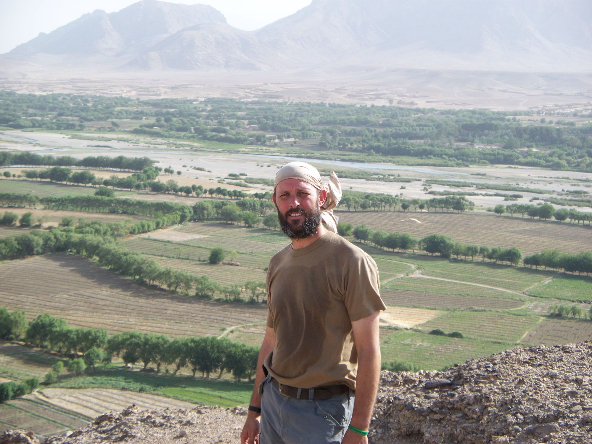 Sam Kiley in Helmand, Afghanistan, in 2008