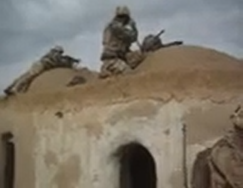 Defence minister Al Carns uploaded a video of himself, which he described as a ‘small snapshot of what it’s like to be on the front line in Afghanistan’