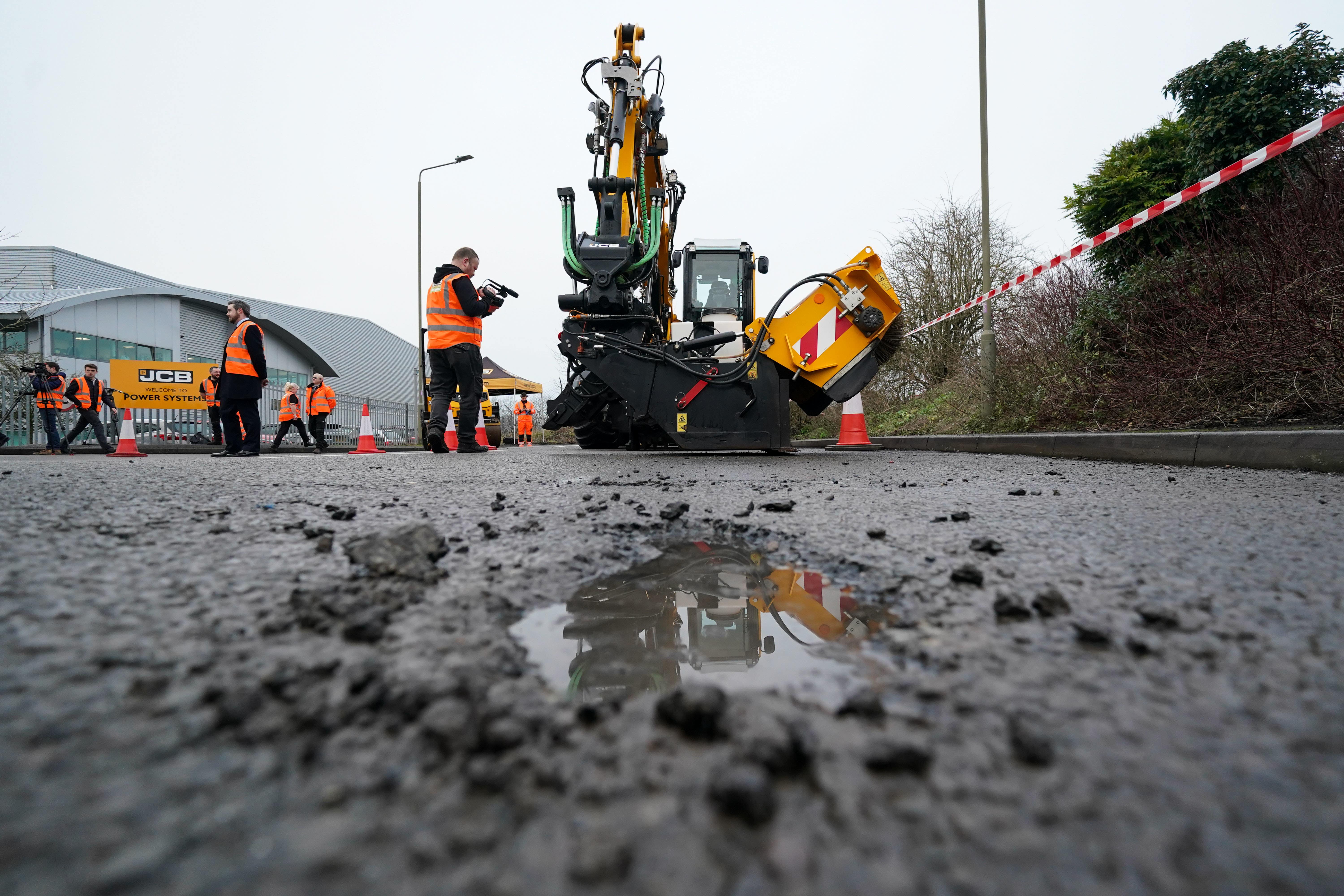 Pothole data shows that there is still some way to go to meet targets (Jacob King/PA)