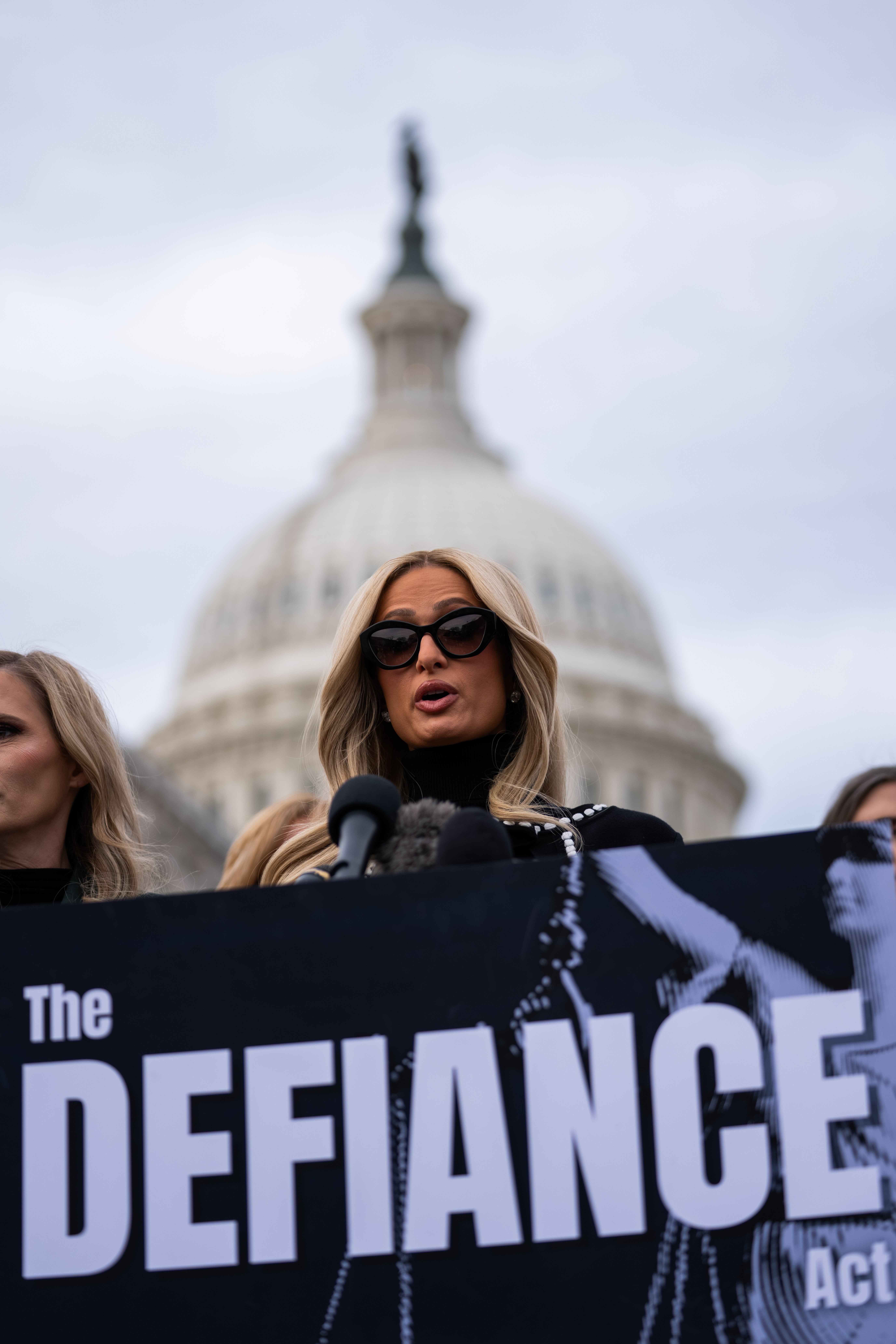 Hilton spoke of her own experience after an explicit tape of her was leaked: ‘People called it a scandal. It wasn’t. It was abuse’