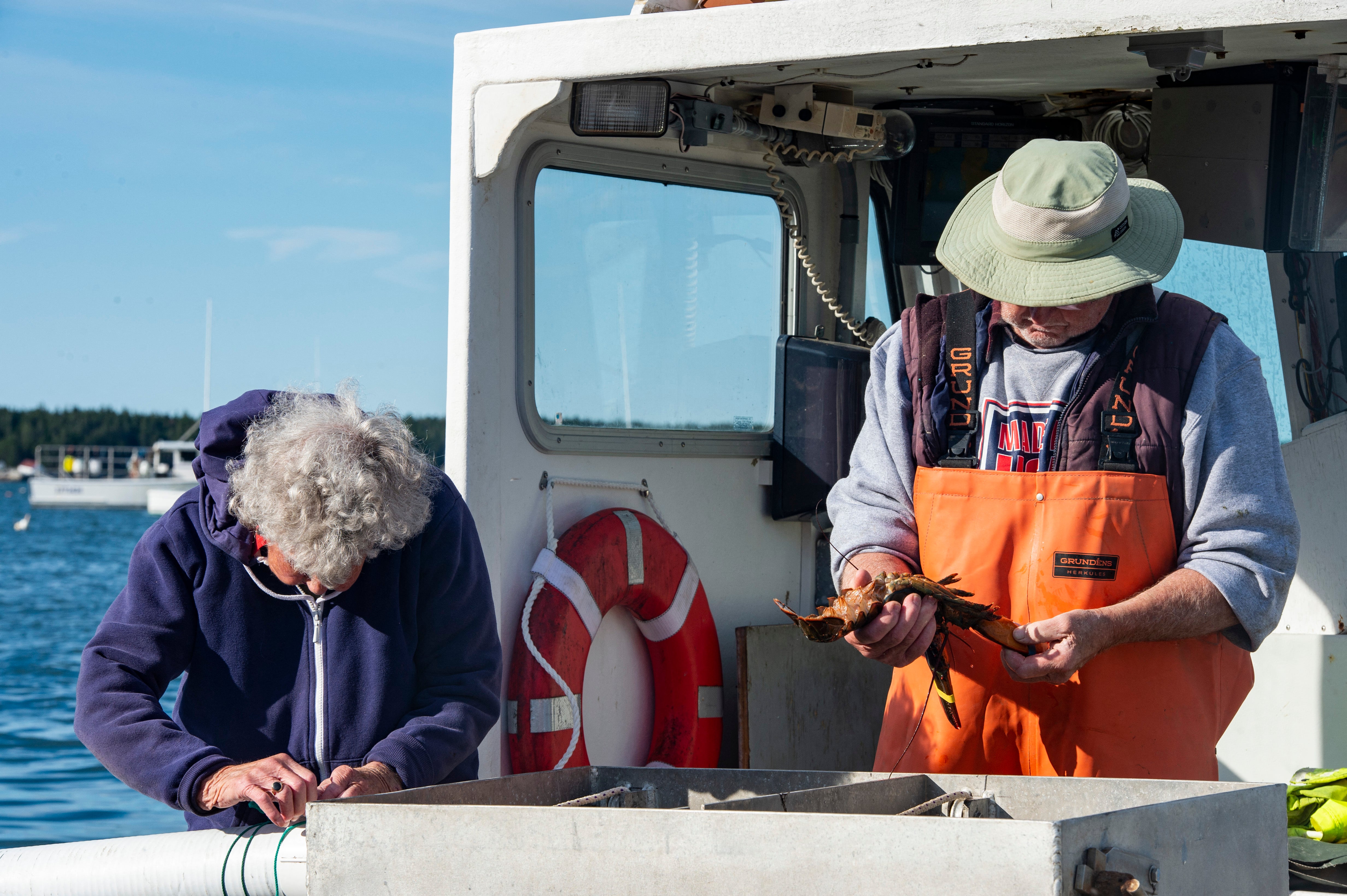 Born in 1920, Oliver grew up lobstering, started at age 8, and raised a family that continued the tradition