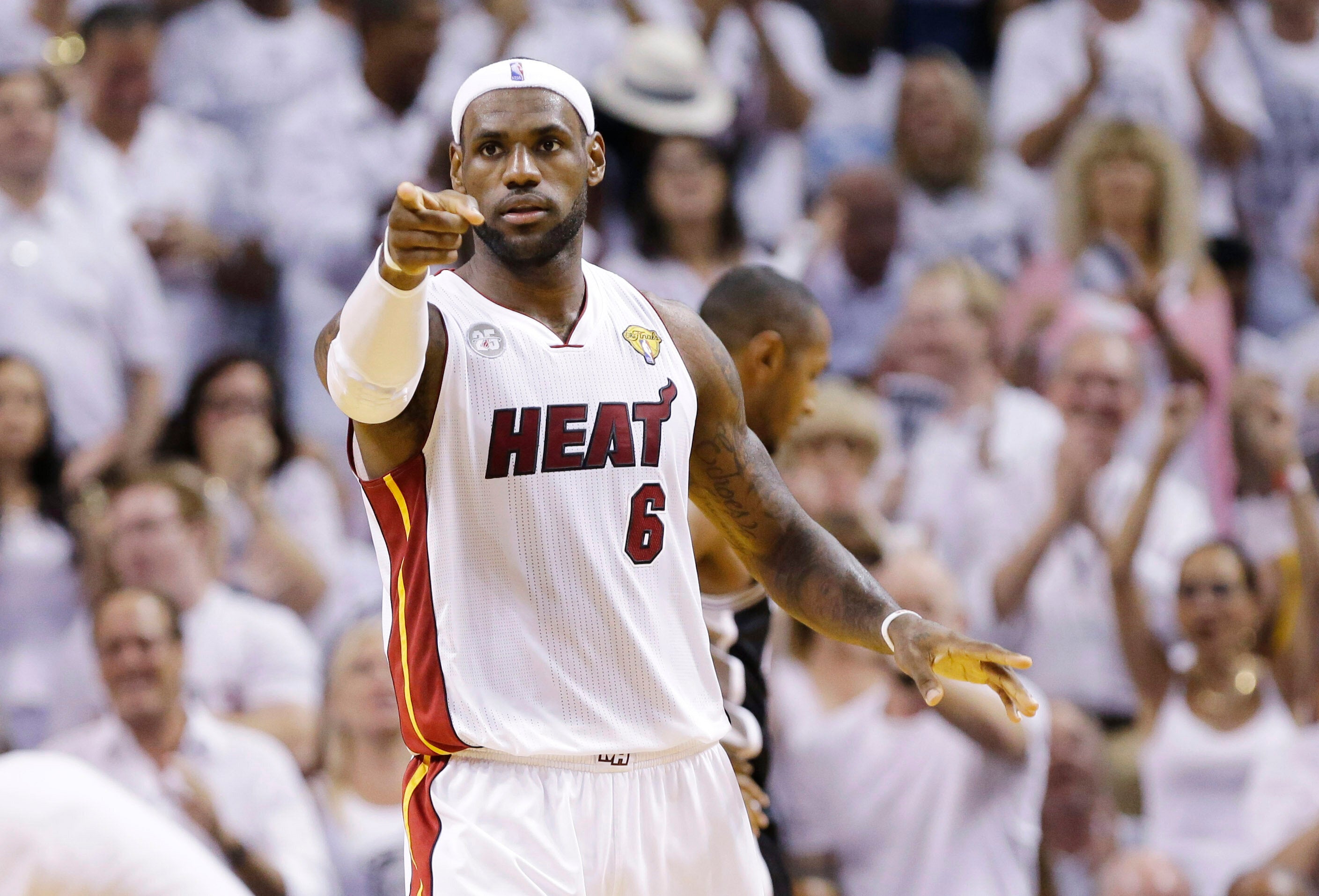 Miami Heat jersey worn by LeBron James during the NBA Finals, sold by Perez for around $100,000, later fetched $3.7 million at a Sotheby’s auction