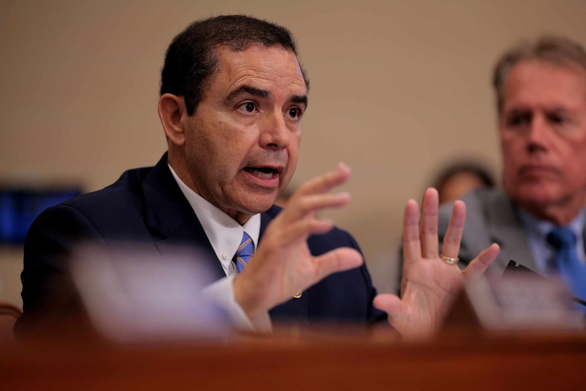 Webb County Sheriff Martin Cuellar Jr., brother of Democratic Representative Henry Cuellar (pictured), was accused of defrauding his office by misappropriating funds to run a for-profit disinfecting business during the Covid-19 pandemic
