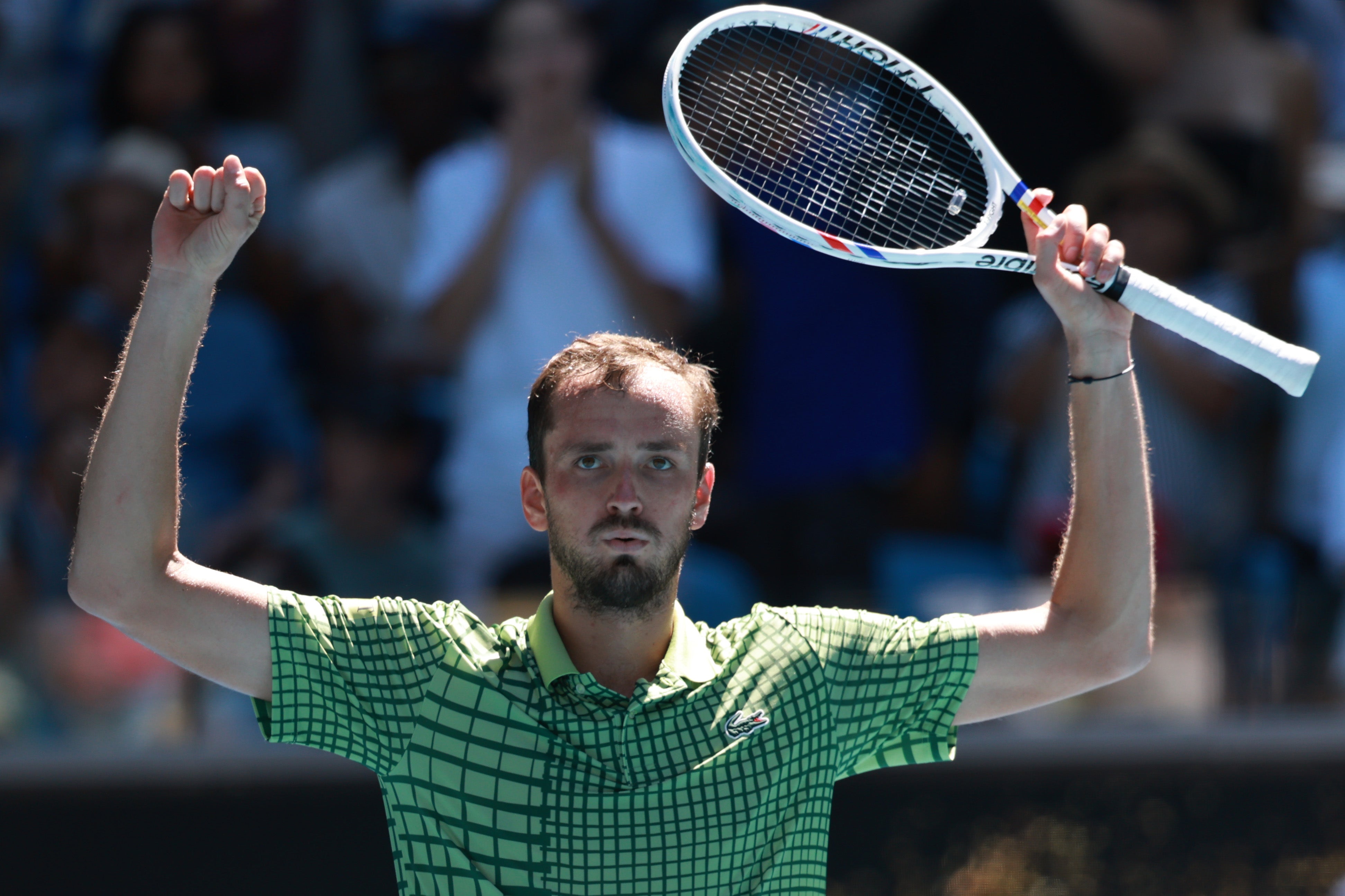 Daniil Medvedev came through a thrilling match on Friday