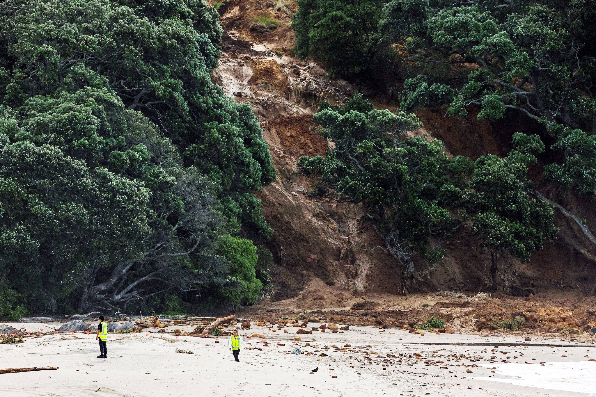 A search is underway by local emergency services for missing people at Mount Maunganui in Tauranga on January 22, 2026