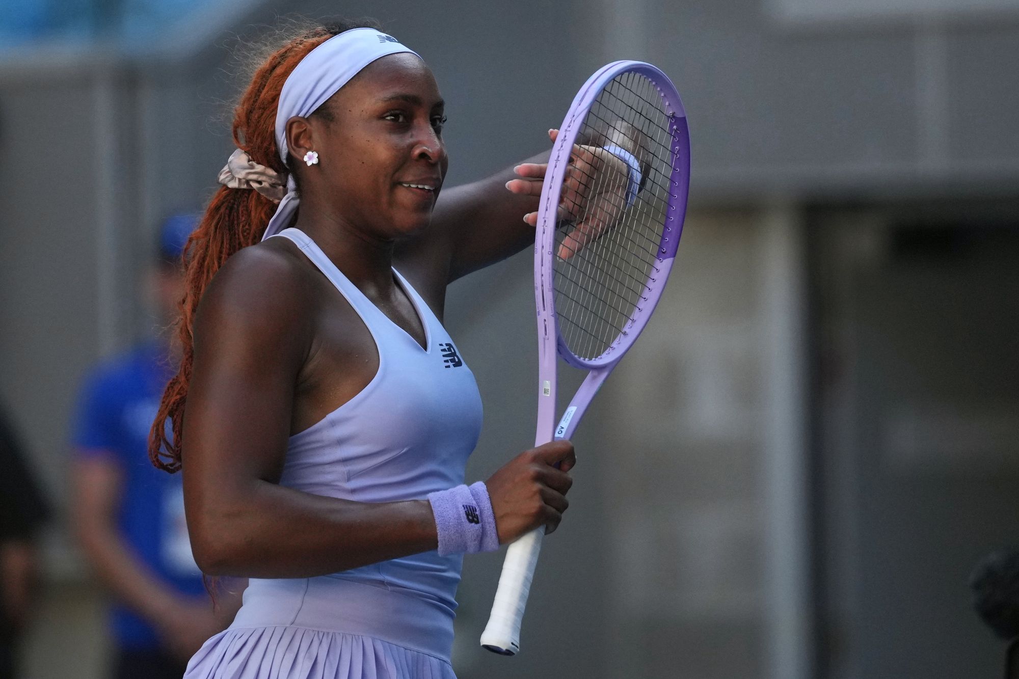 Coco Gauff was not happy with the behaviour of one fan during her win on Friday