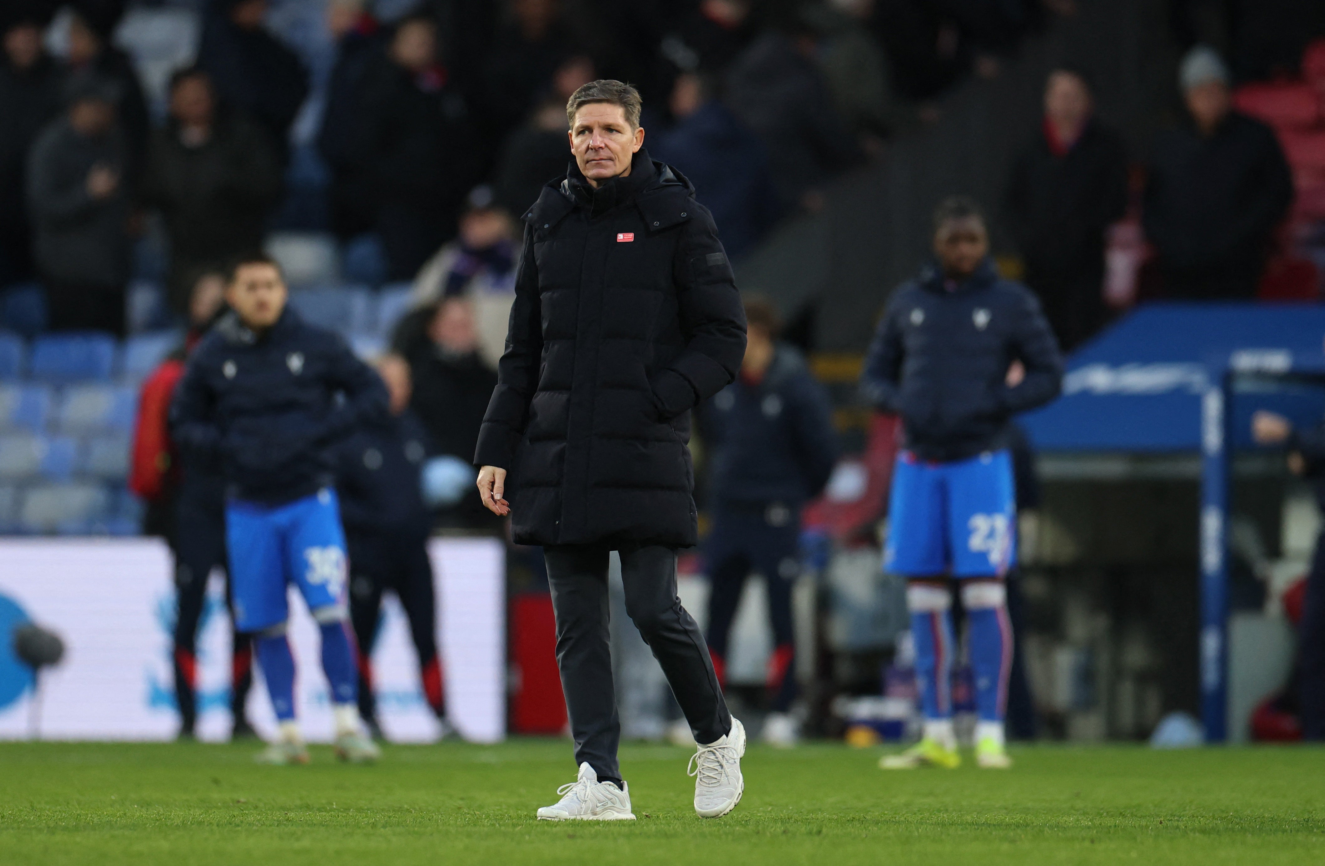 It was another tough day for Oliver Glasner, who will leave Crystal Palace in the summer