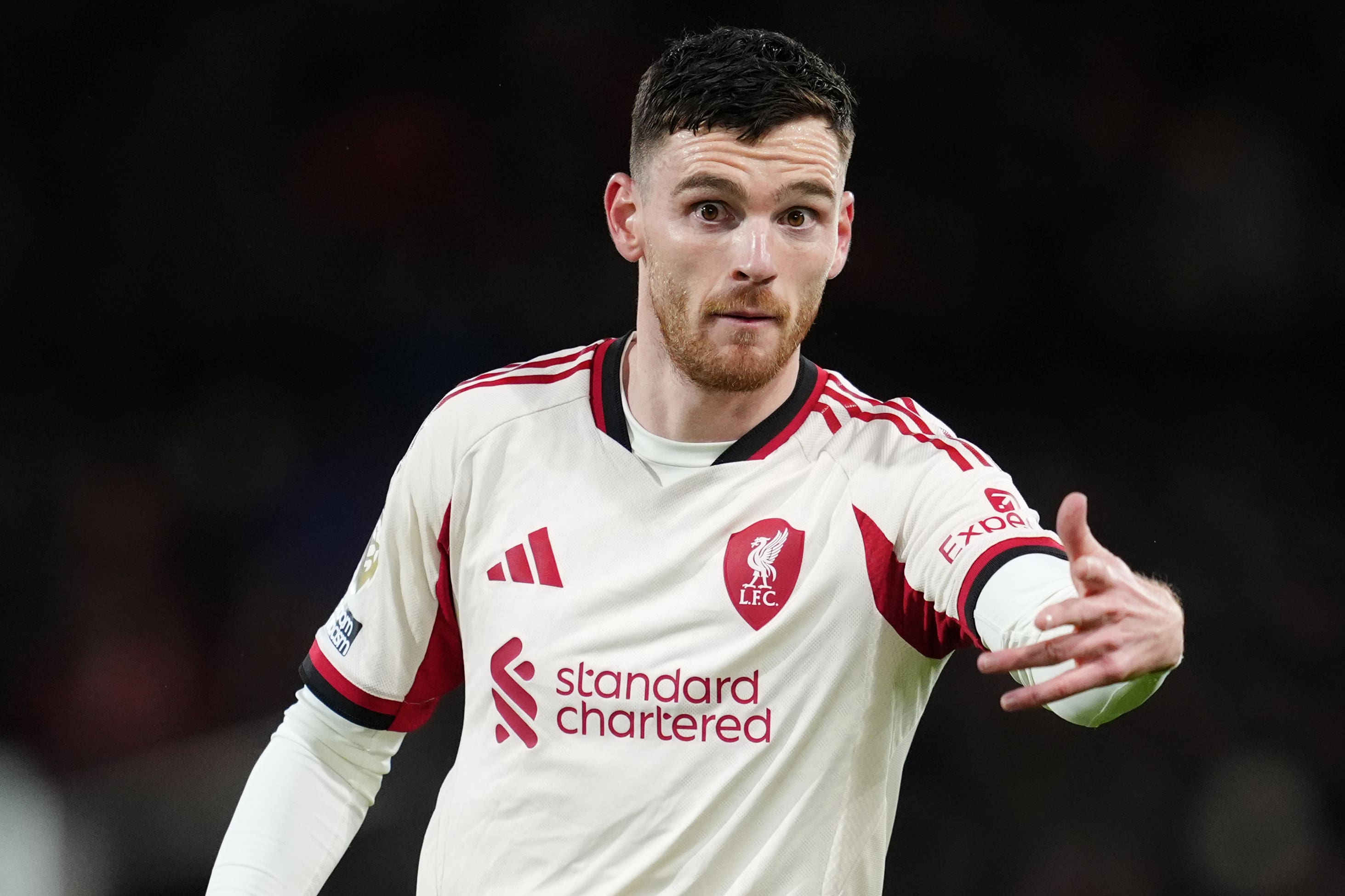 Arne Slot expects Andy Robertson to stay at Liverpool (Adam Davy/PA)