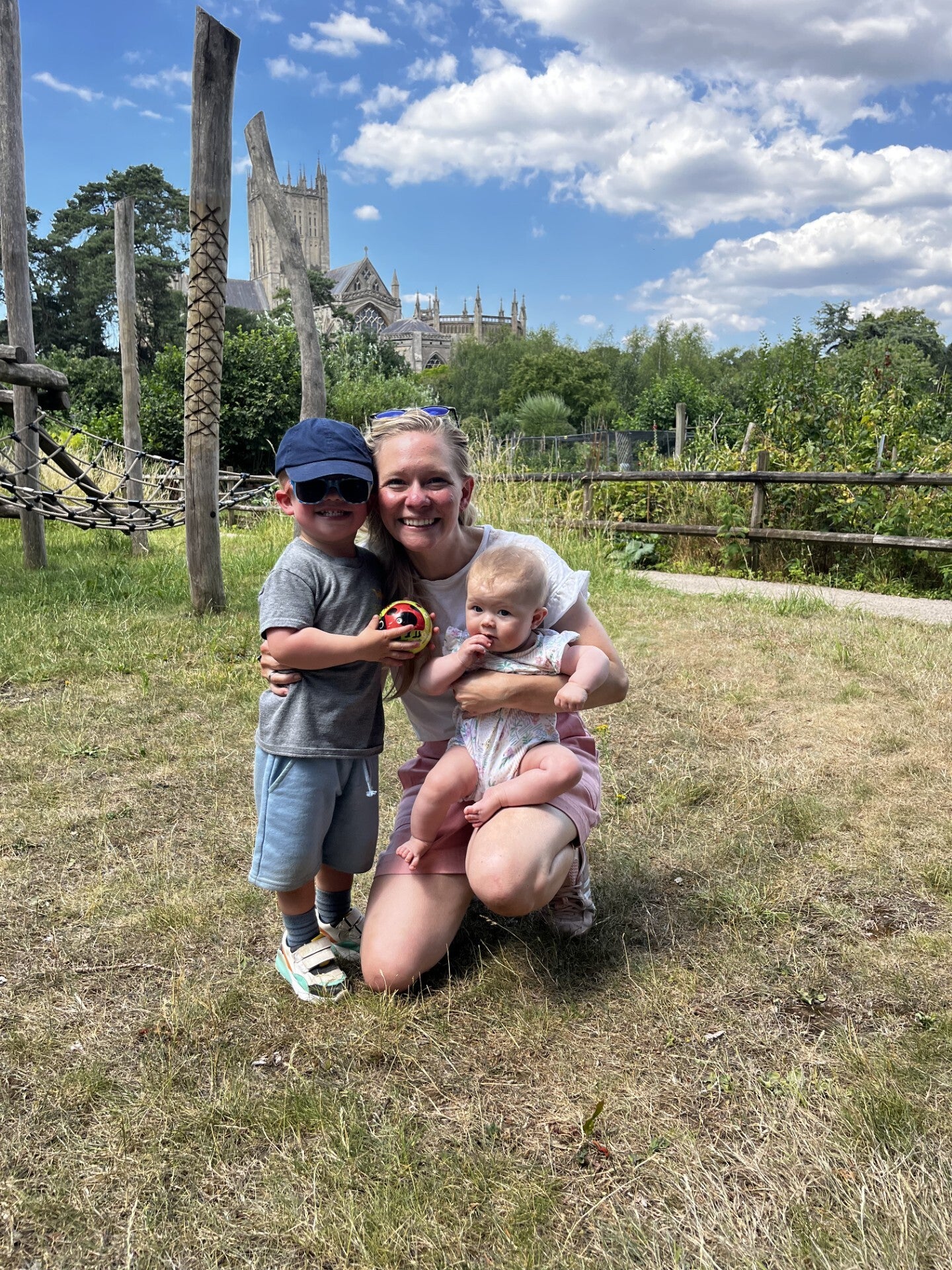 Alice with her son, Oscar, and daughter Olivia