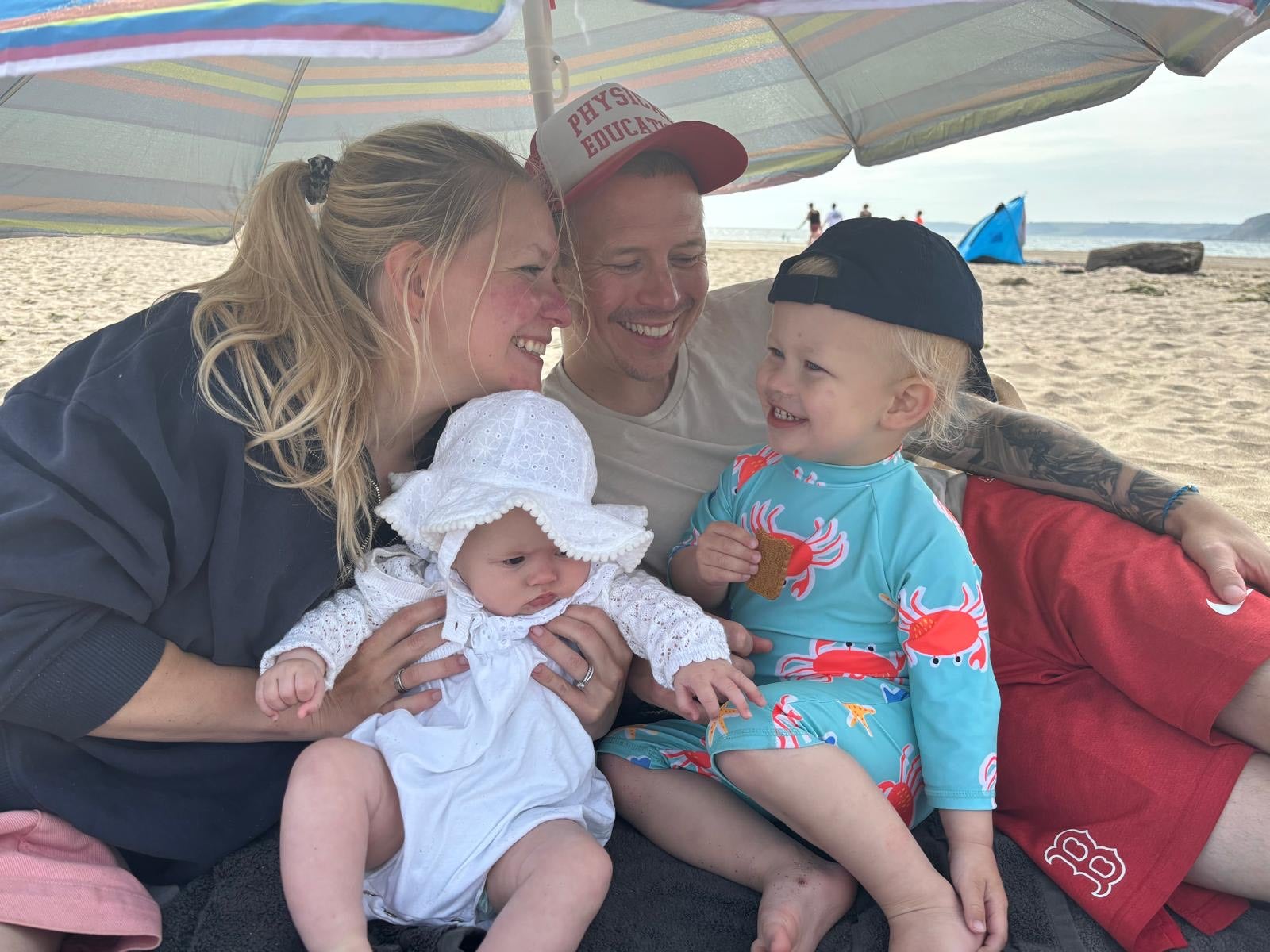 Alice with her family