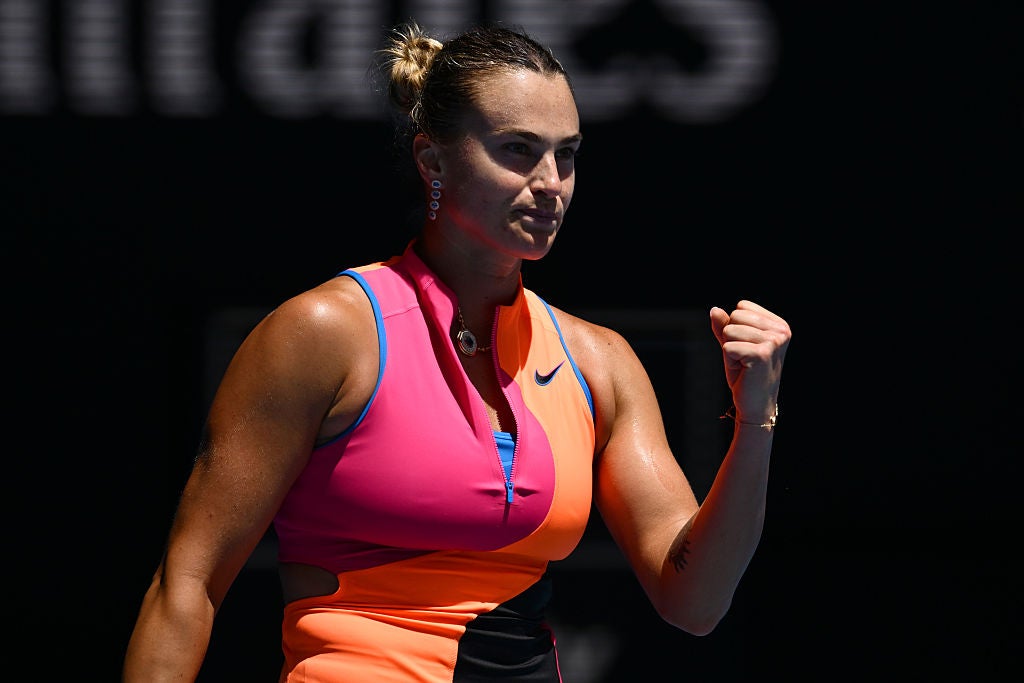 Two-time Australian Open champion Aryna Sabalenka is a Whoop ambassador