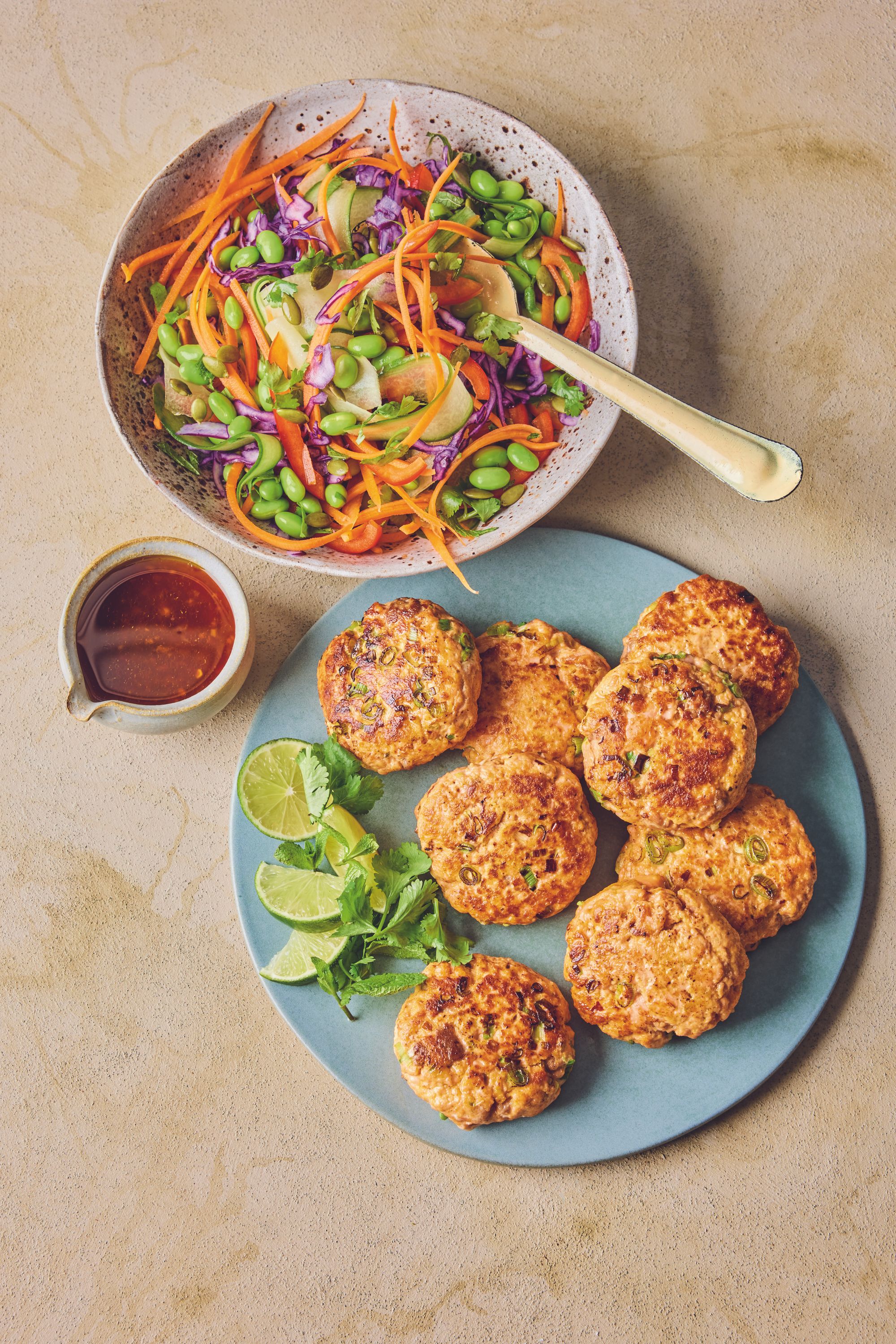 Omega-3-rich salmon and vibrant veg for an anti-inflammatory, energy-boosting meal