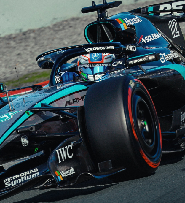 Mercedes 2026 F1 at testing in Barcelona