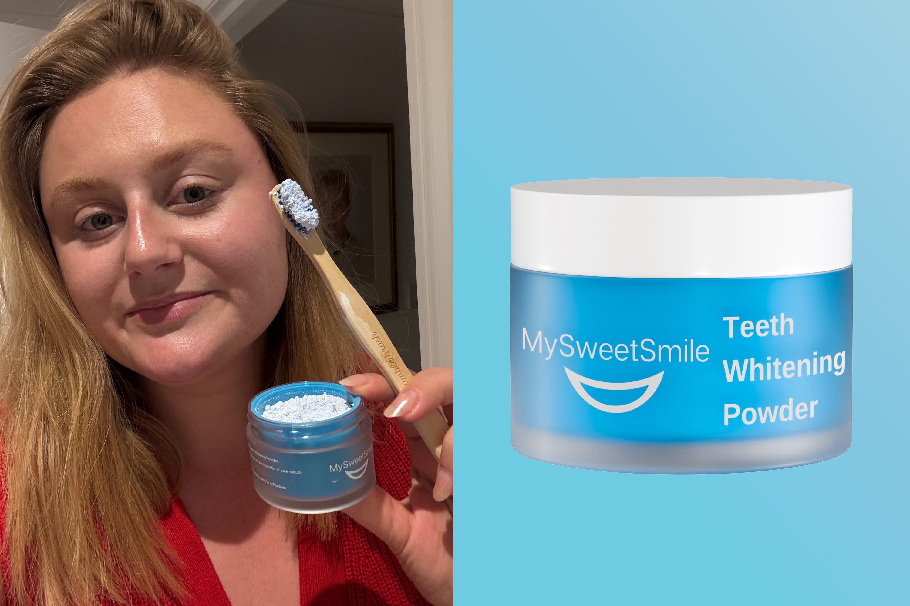 <p>This inexpensive powder is a quick way to whiten your teeth</p>