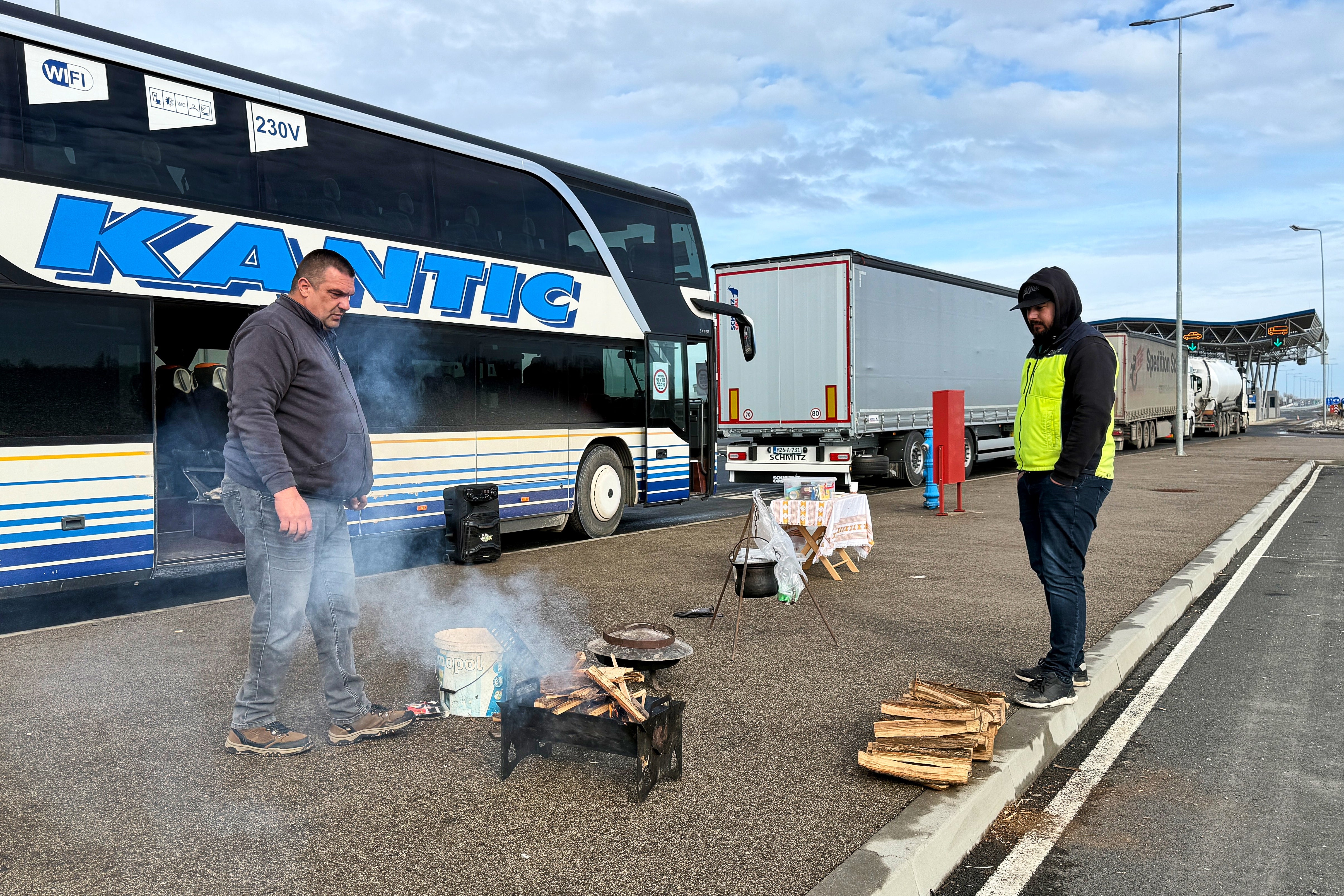 Bosnia Balkans Drivers Strike