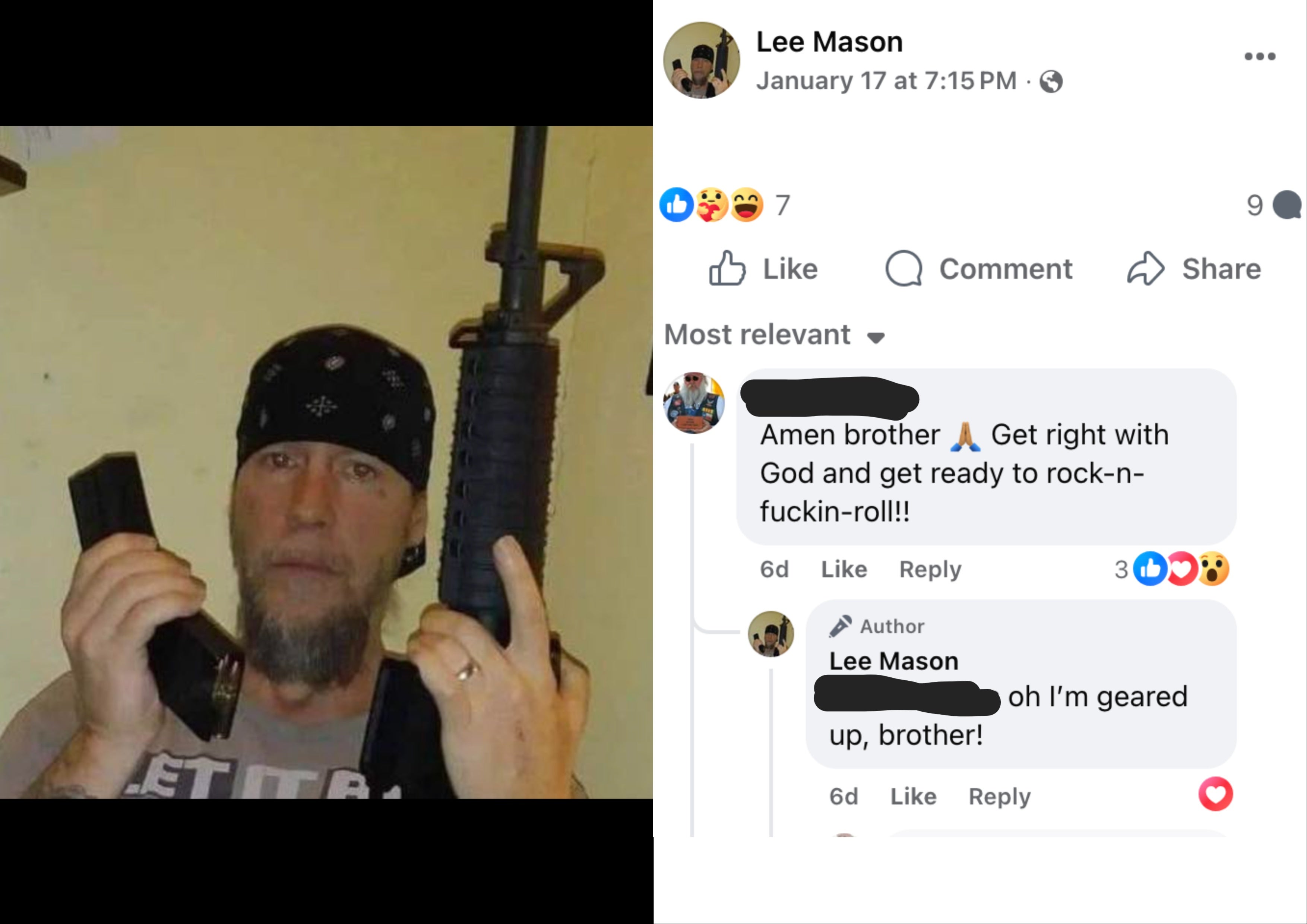 When investigators inquired about the assault-style rifle Wichita, Kansas,, MAGA fan Adam Lee Osborn displayed on Facebook, he claimed it belonged to a friend. Osborn is now facing federal charges over alleged threats to Rep. Ilhan Omar's life