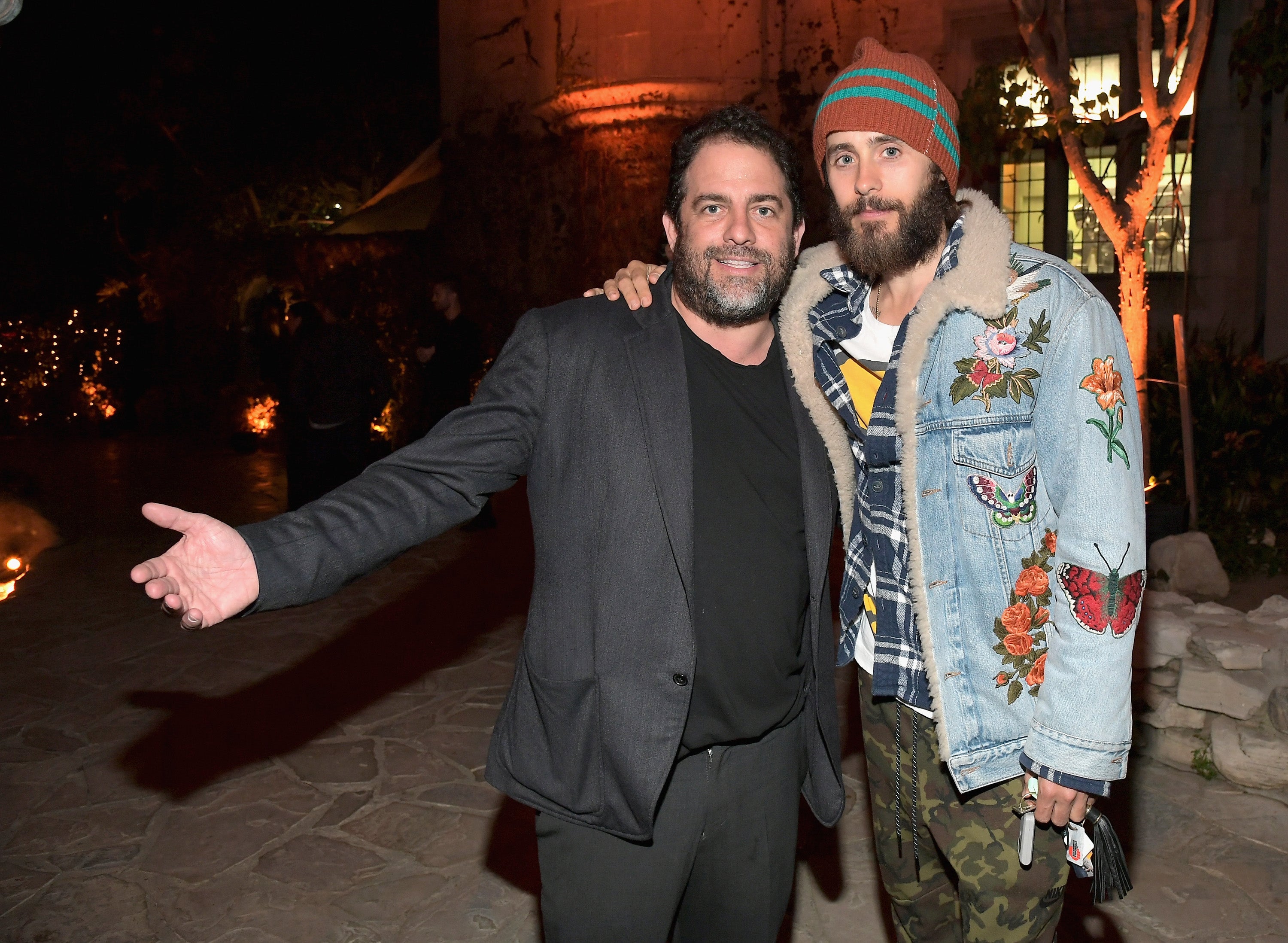 Ratner with Jared Leto at The Playboy Mansion in 2017. A proposed Ratner biopic of Hugh Hefner was cancelled in the wake of rape and sexual misconduct allegations against the director
