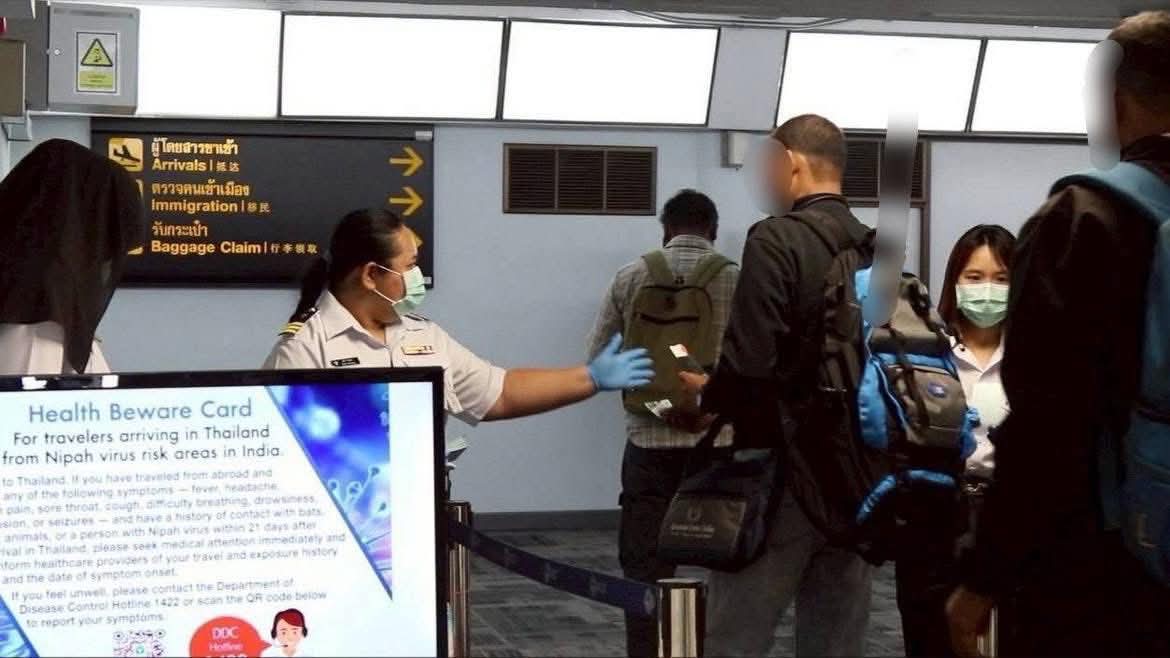 Thailand's Department of Disease Control screens travellers from West Bengal