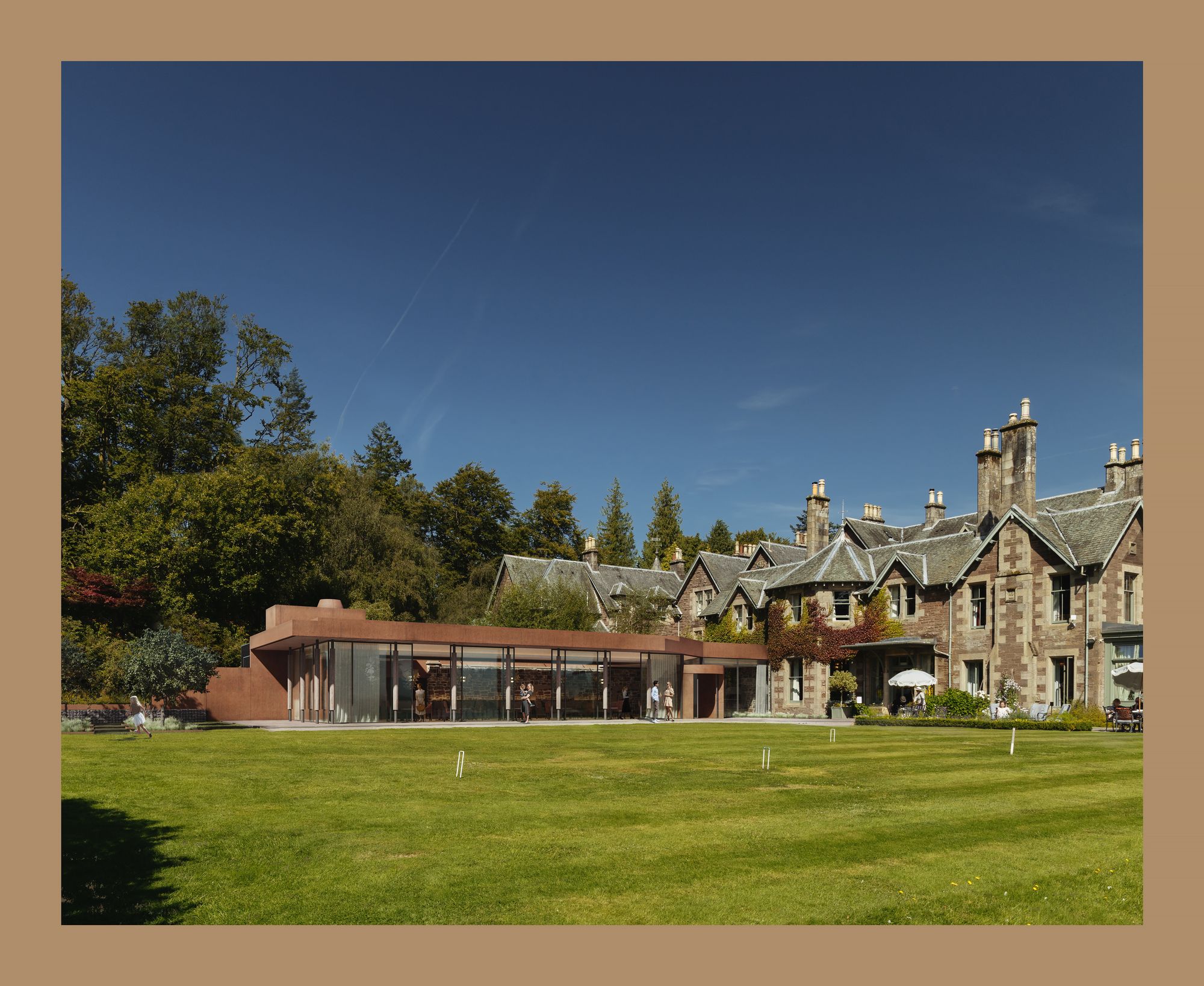 A rendering of the new glass-fronted restaurant