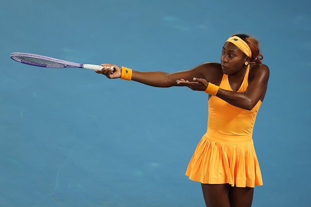Gauff was distressed on court as her errors piled up