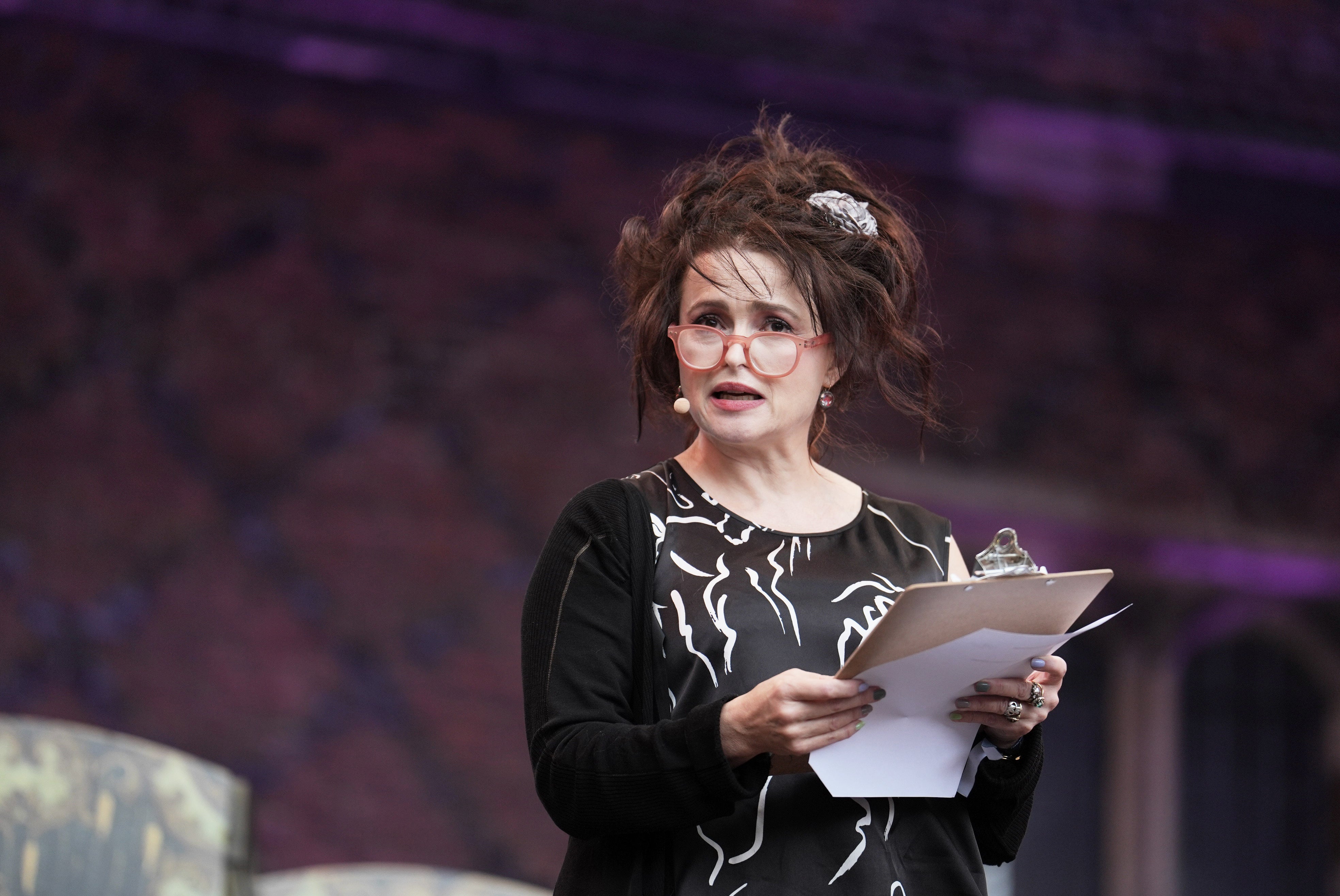 Helena Bonham Carter at the Queen’s Reading Room Literary Festival at Hampton Court Palace