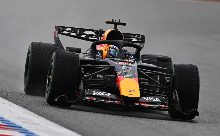Max Verstappen testing in Barcelona