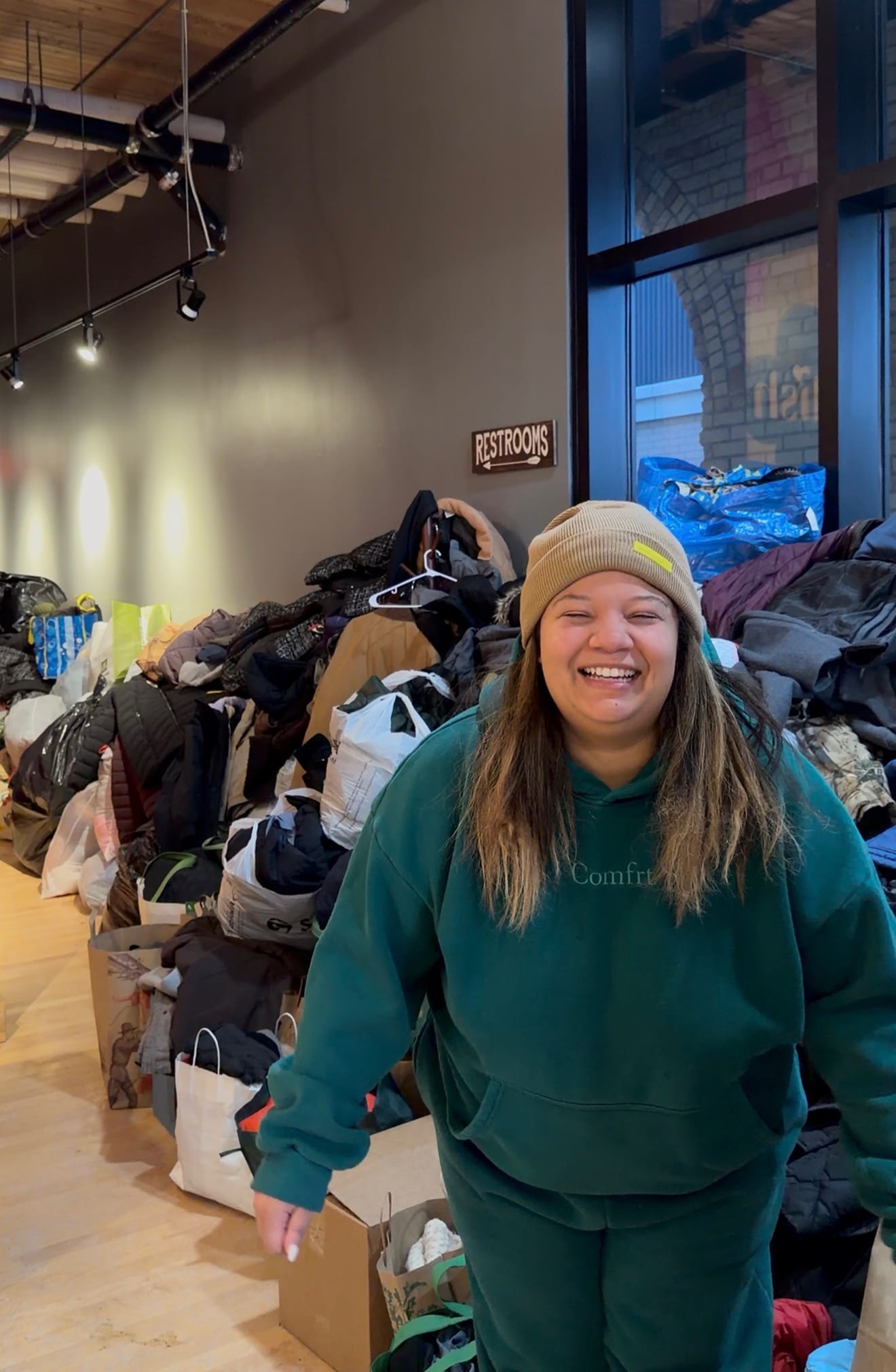 Minnesota native Sade Young has used social media to organize a coat drive for those being released from a detention center, and created a centralized page where people can find local causes to support