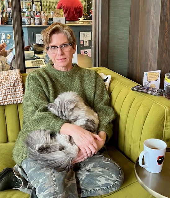 Vanessa Beardsley is the owner of Catzen Coffee, a coffee shop with a cat lounge that provides a peaceful, welcoming space to all — except ICE