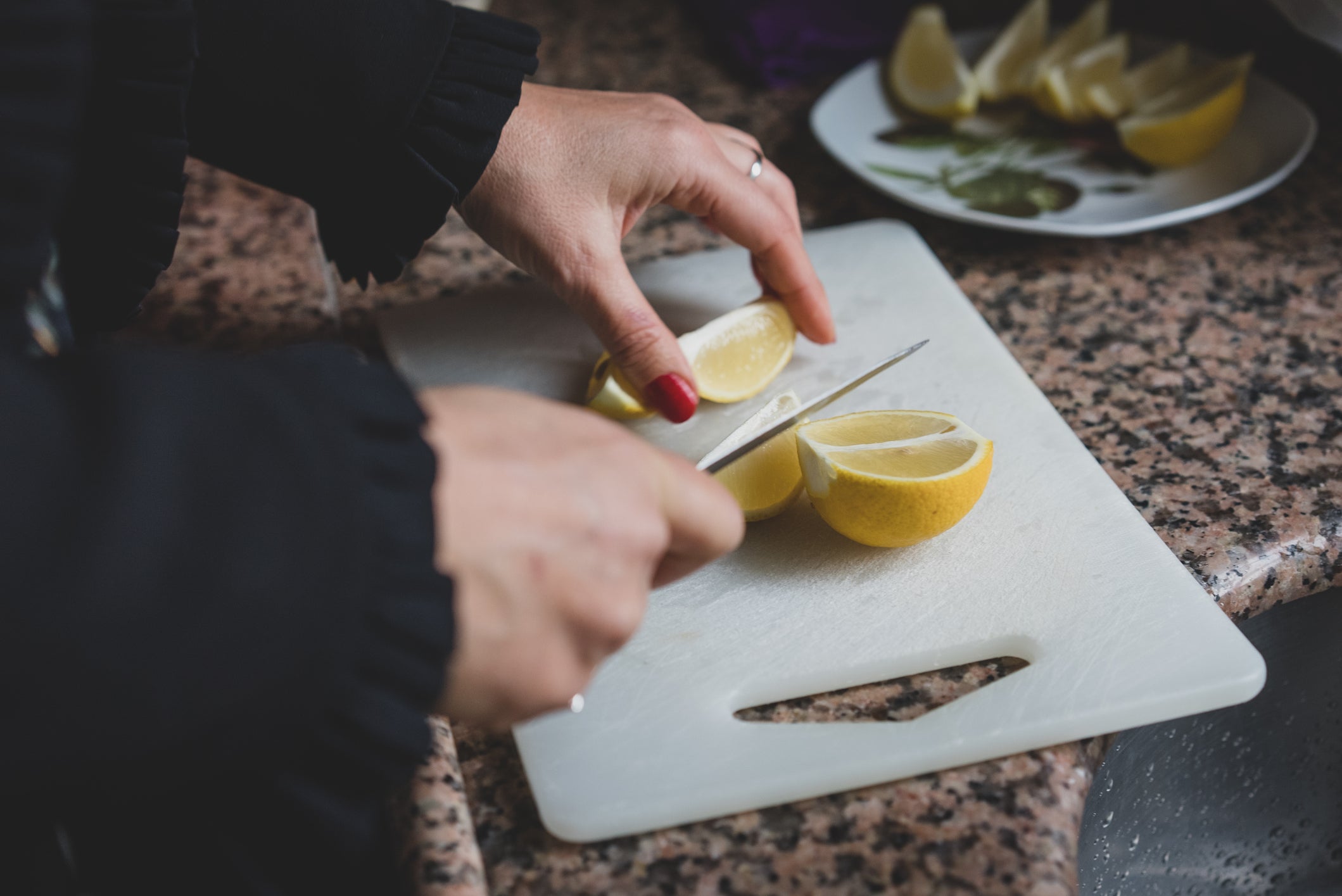 Acid in lemons can help break down food, acting as a digestive aid